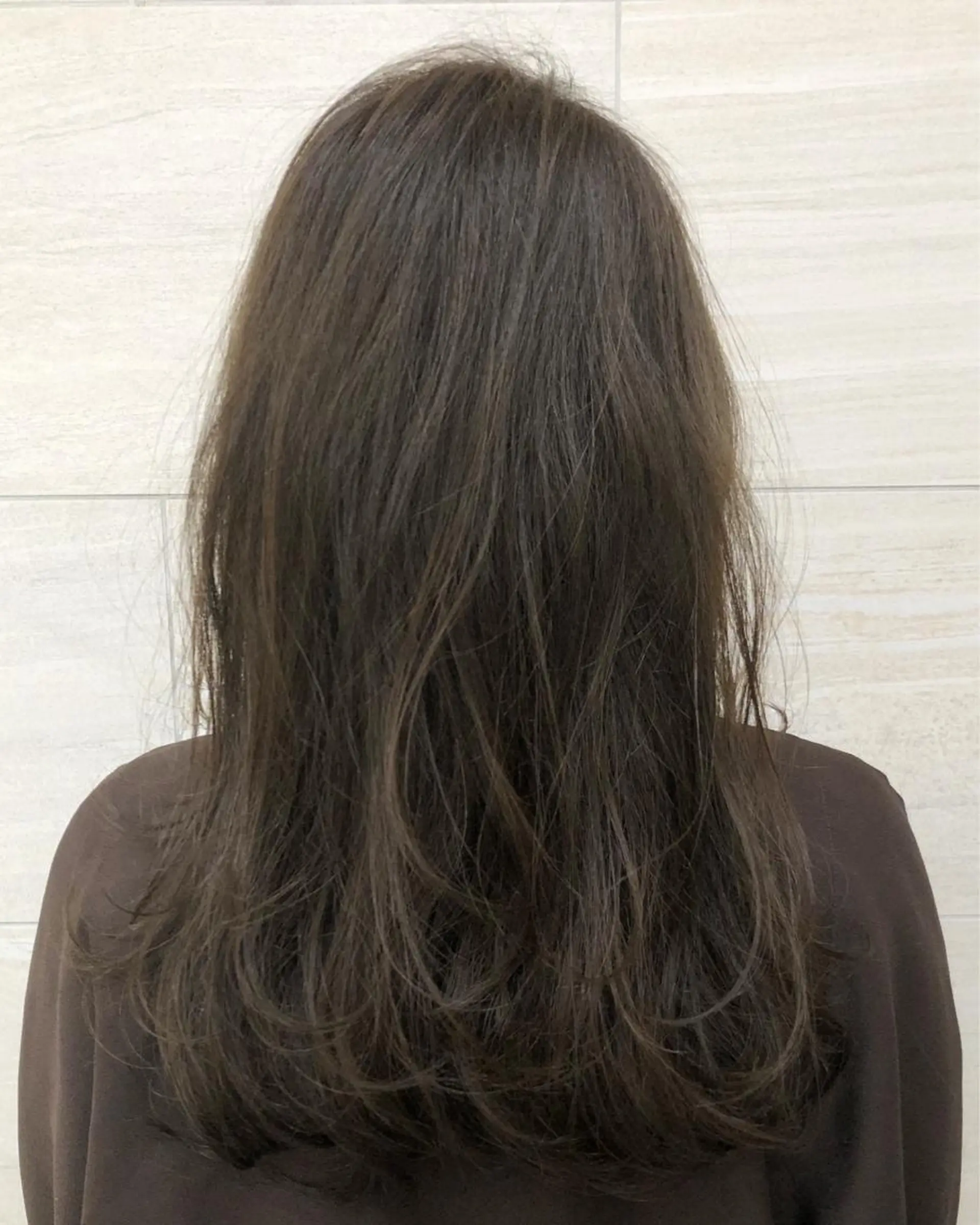 ロング カラー グレージュ ヘアカラー トリートメント 似合わせ/小顔カット 🔷山方直也のヘアスタイル