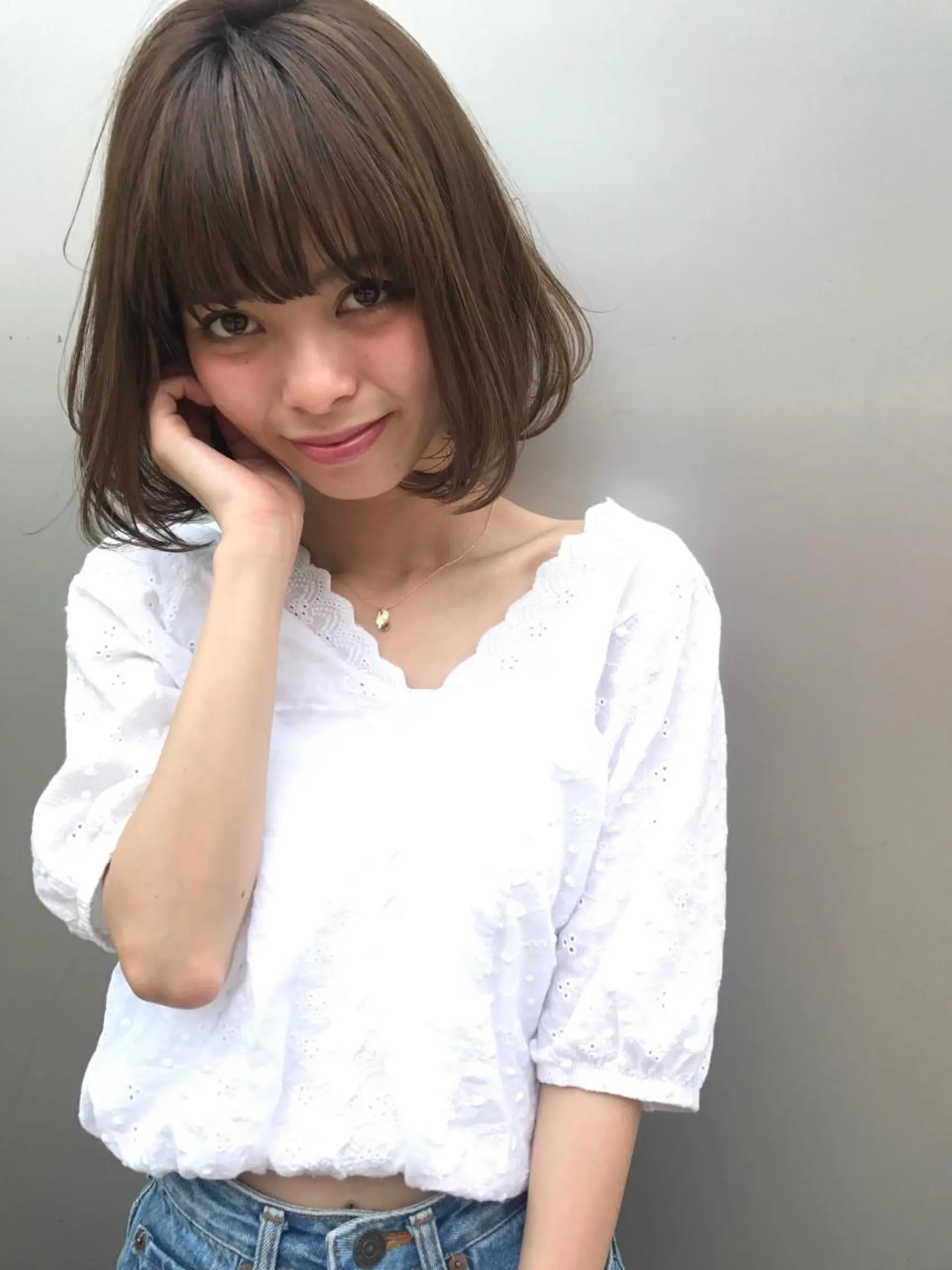 カラー 宮永 れいなのヘアスタイル