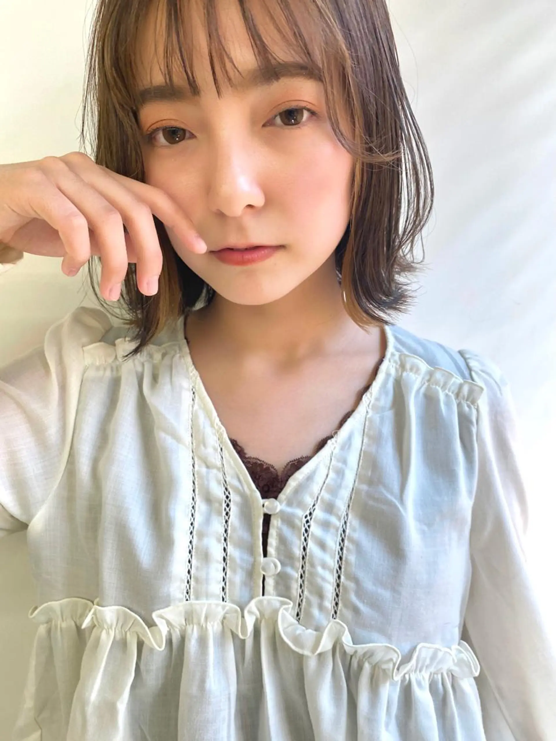 ミディアム カラー 透明感カラーブリーチ 🌼シゲモトアヤ🌼のヘアスタイル