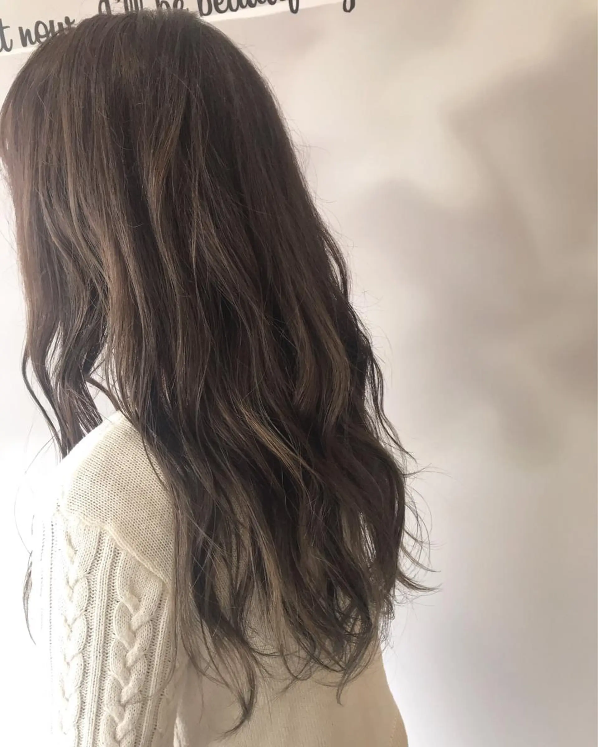 セミロング カラー パーマ ヘアアレンジ メンズ キッズ ネイル マツエク・マツパ メンズハイライト グレージュ ハイライトカラー ハイライト 福壽 優奈のヘアスタイル