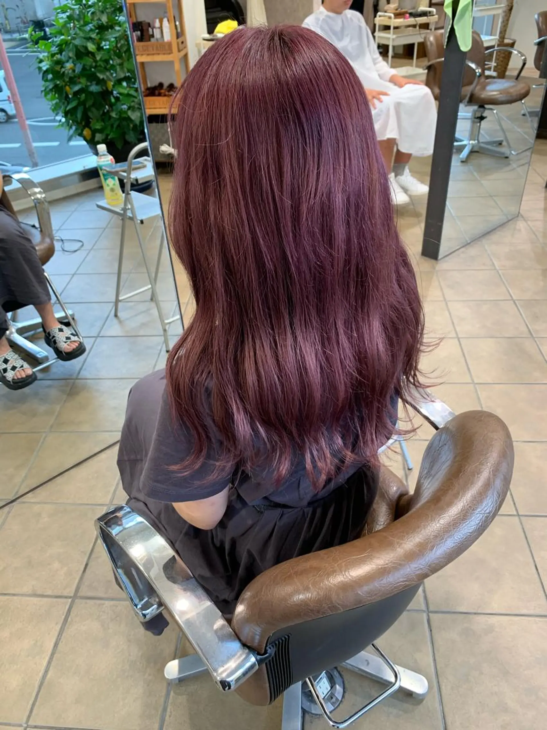 ロング カラー ラベンダーカラー ピンクカラー ピンクラベンダー カット ヘアカラー 明石遼/ベージュ / ピンクのヘアスタイル