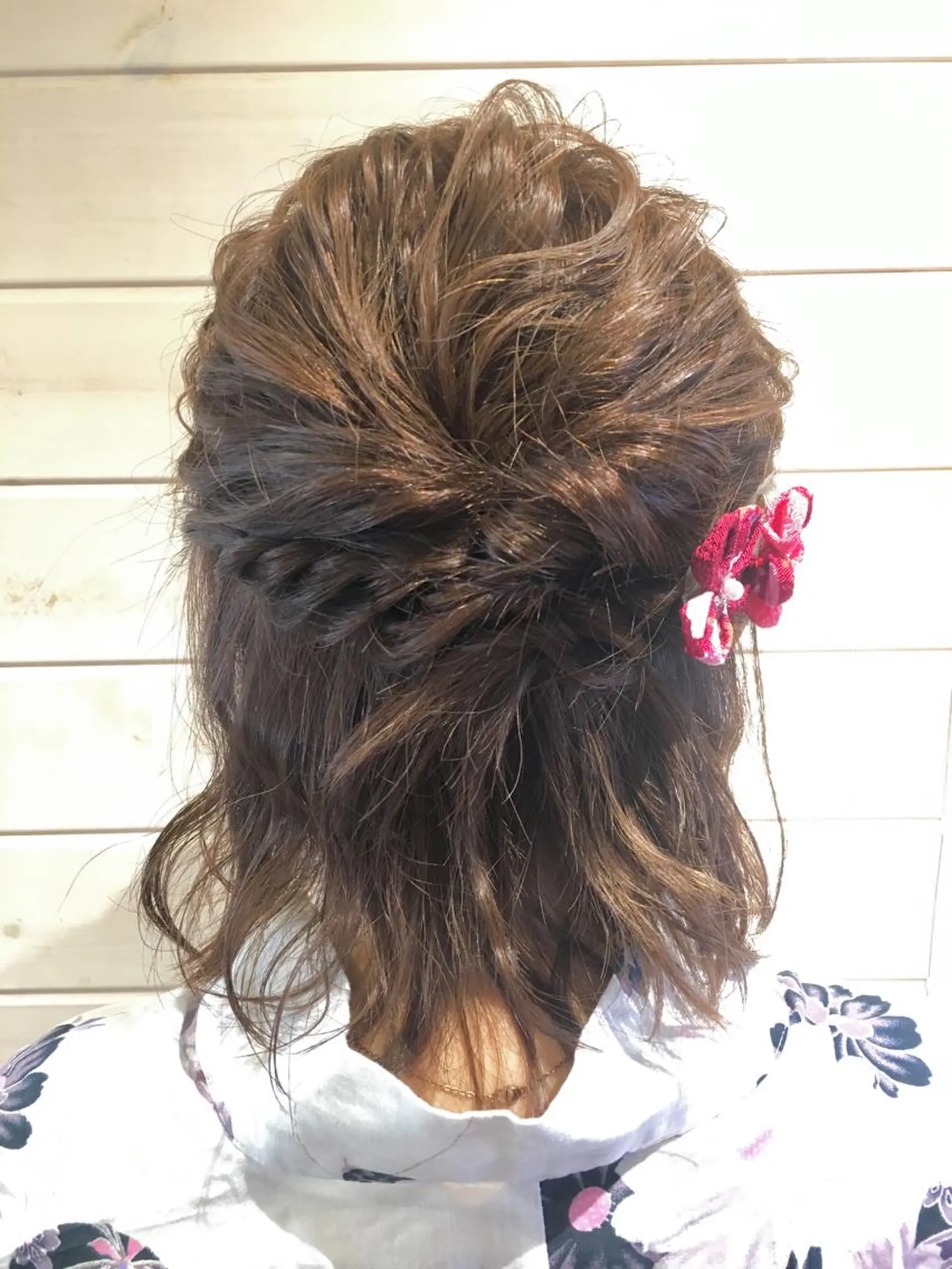 ミディアム ヘアアレンジ さかい なつみのヘアスタイル