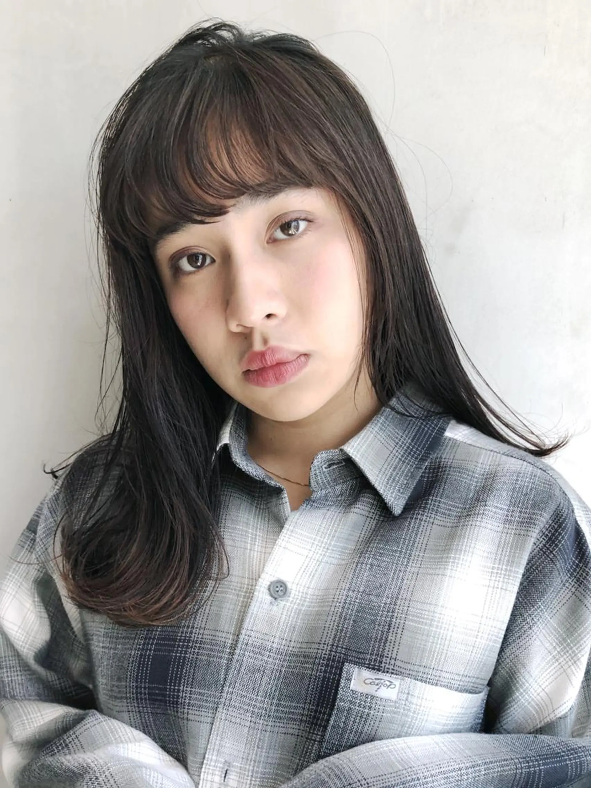 セミロング カラー パーマ ヘアアレンジ ITbyALBUM 中野店のヘアスタイル