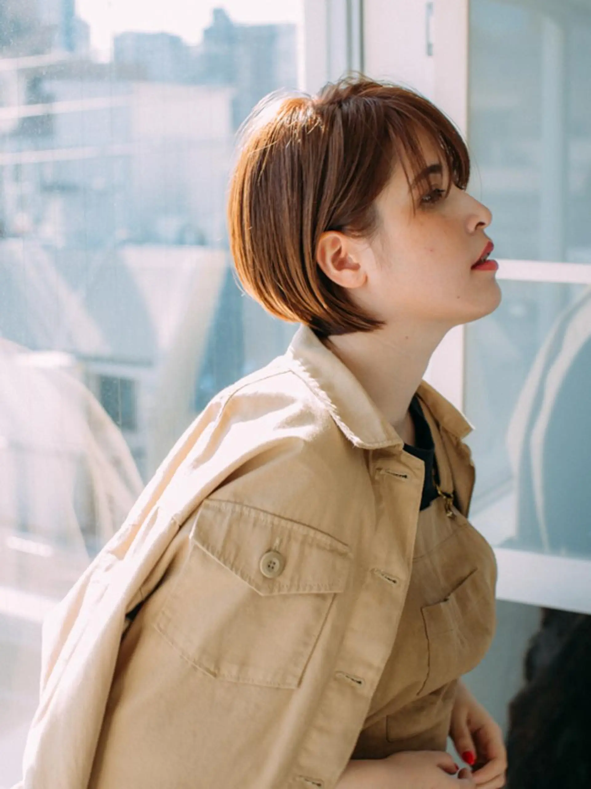 ショート 🌟髪質改善ケアカラ ー美髪縮毛矯正y🌟のヘアスタイル