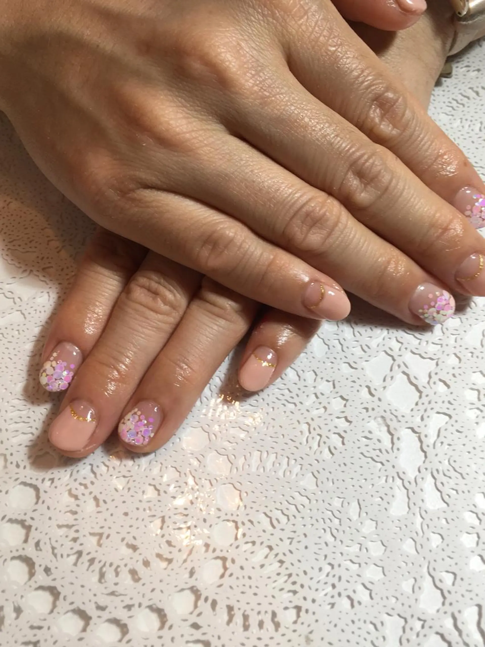 ネイル ホログラムネイル パステルネイル 春ネイル 古川 里美のネイルデザイン