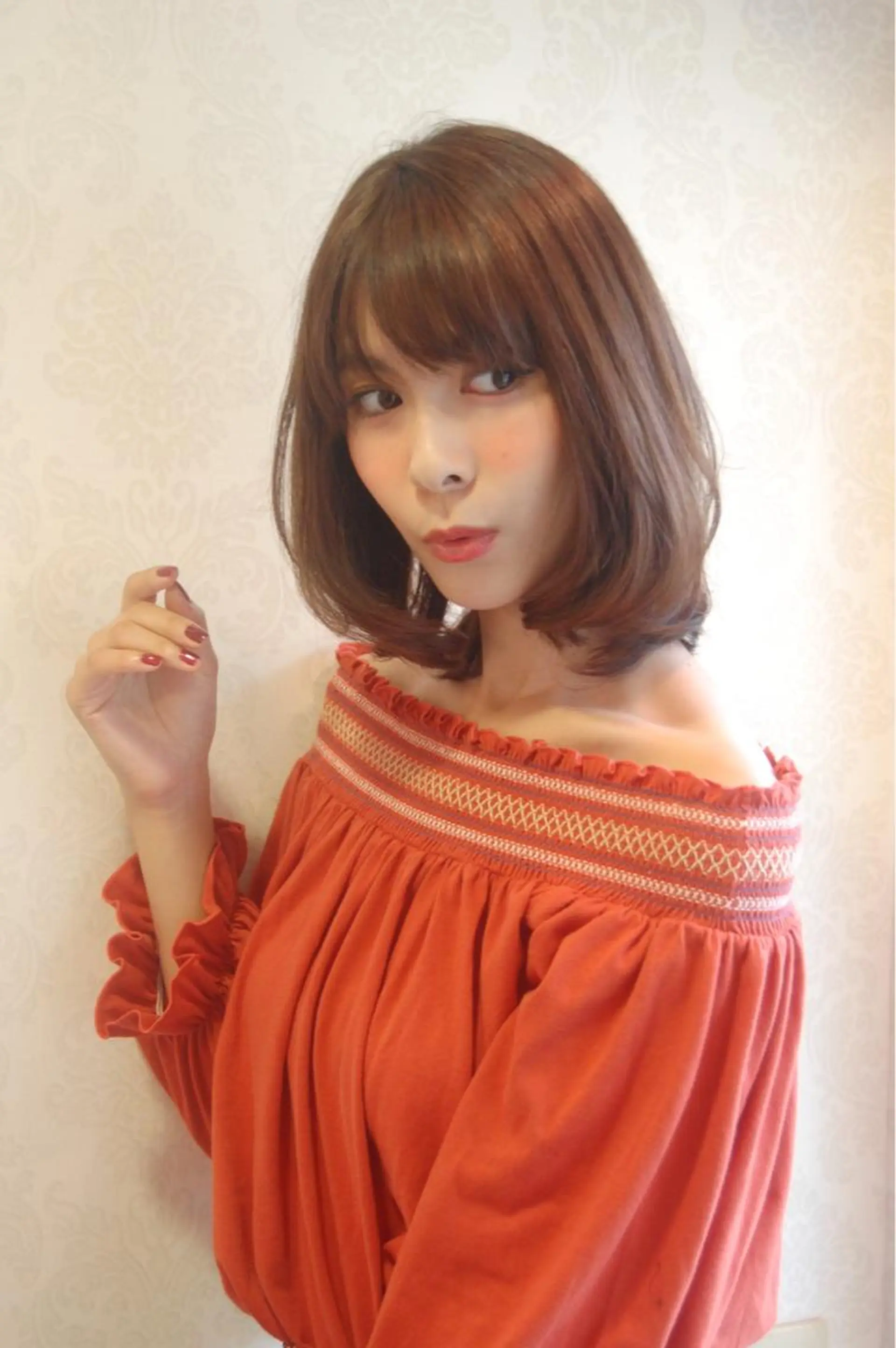 ミディアム カラー パーマ ヘアカラー トリートメント CALMHAIR所属・CALMHAIR 五十實淳のヘアスタイル