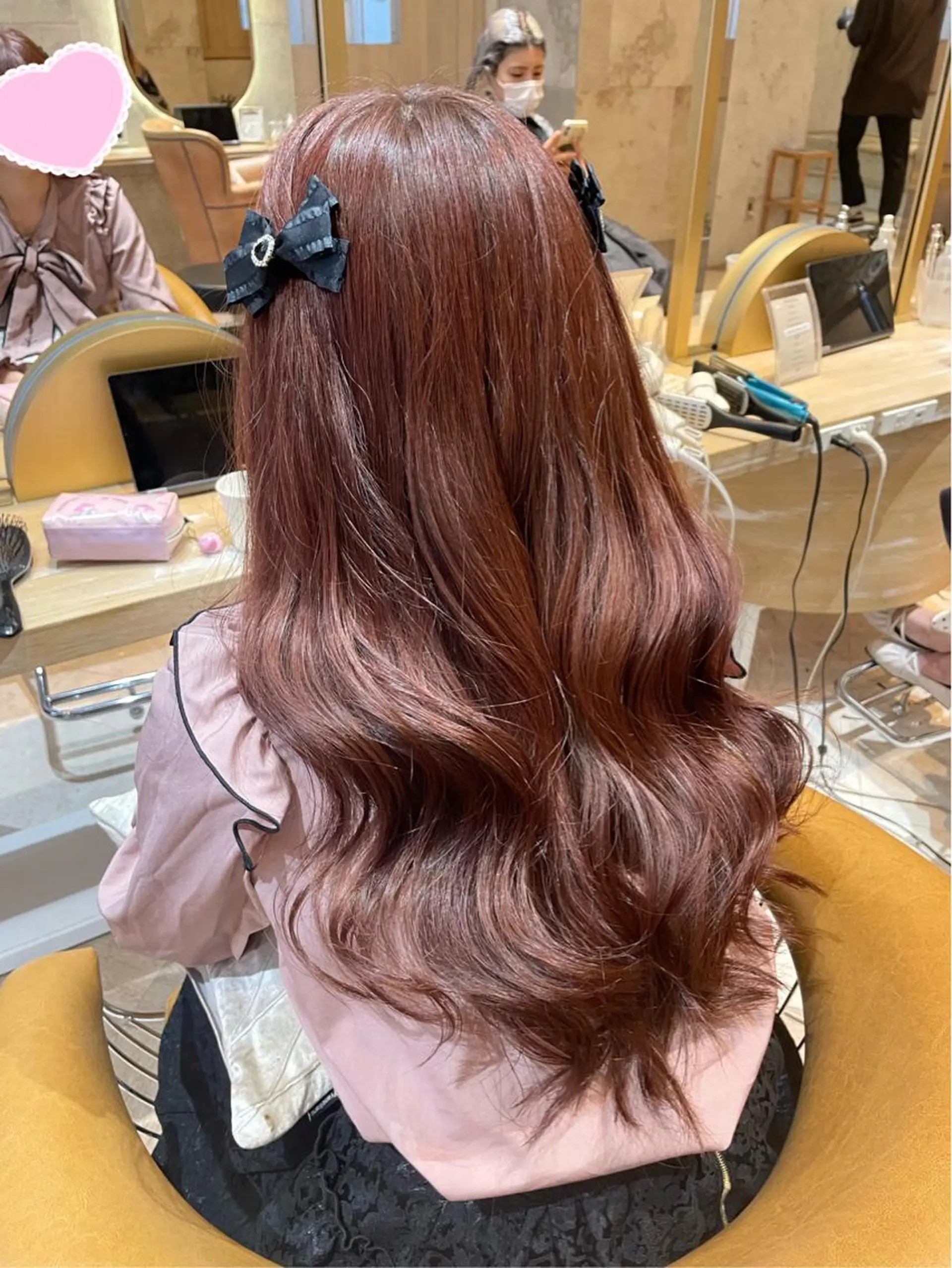 カラー sakura/韓国 ガーリー/ワンホンのヘアスタイル