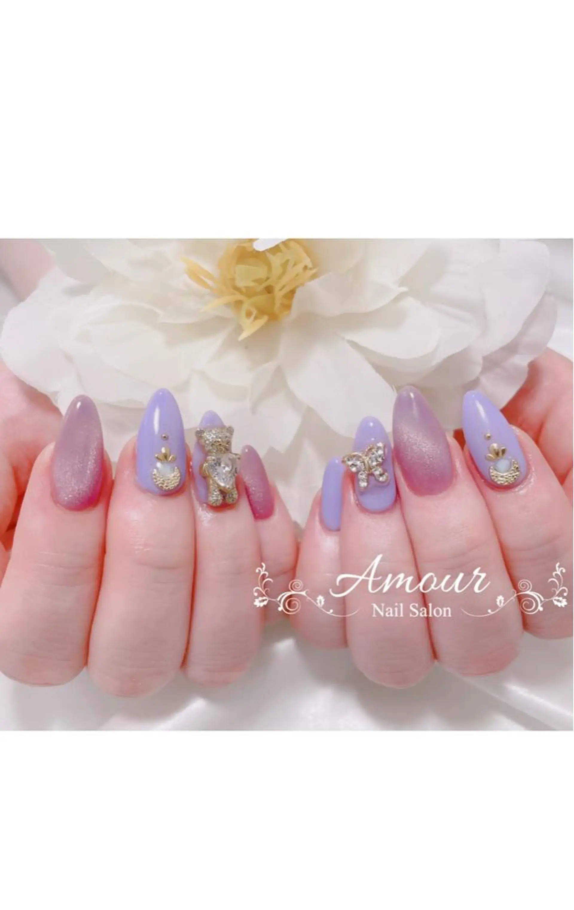 ネイル マグネットネイル nailsalon ♡amour♡のネイルデザイン