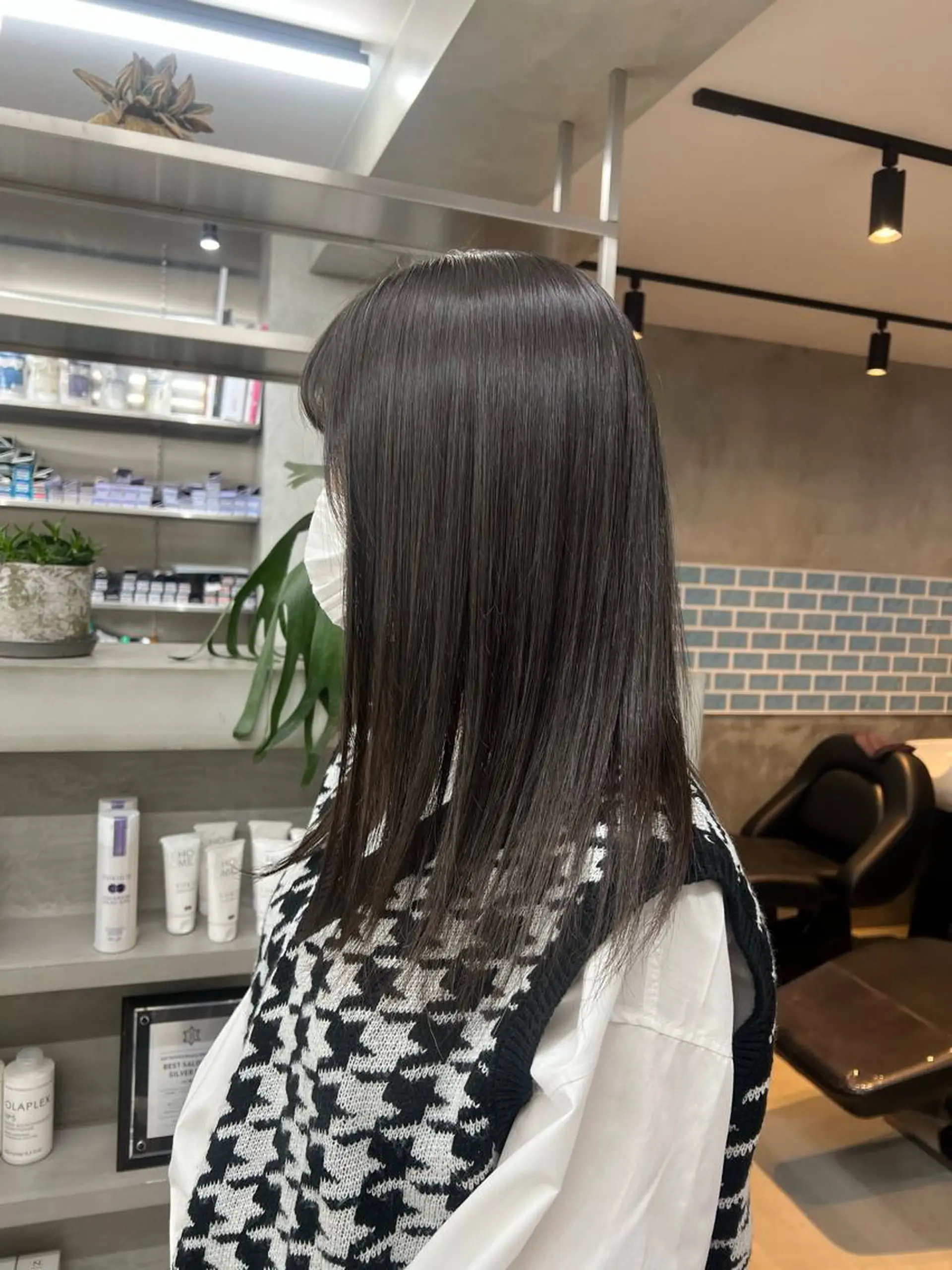 セミロング 韓国ヘア 🎀華澄のヘアスタイル