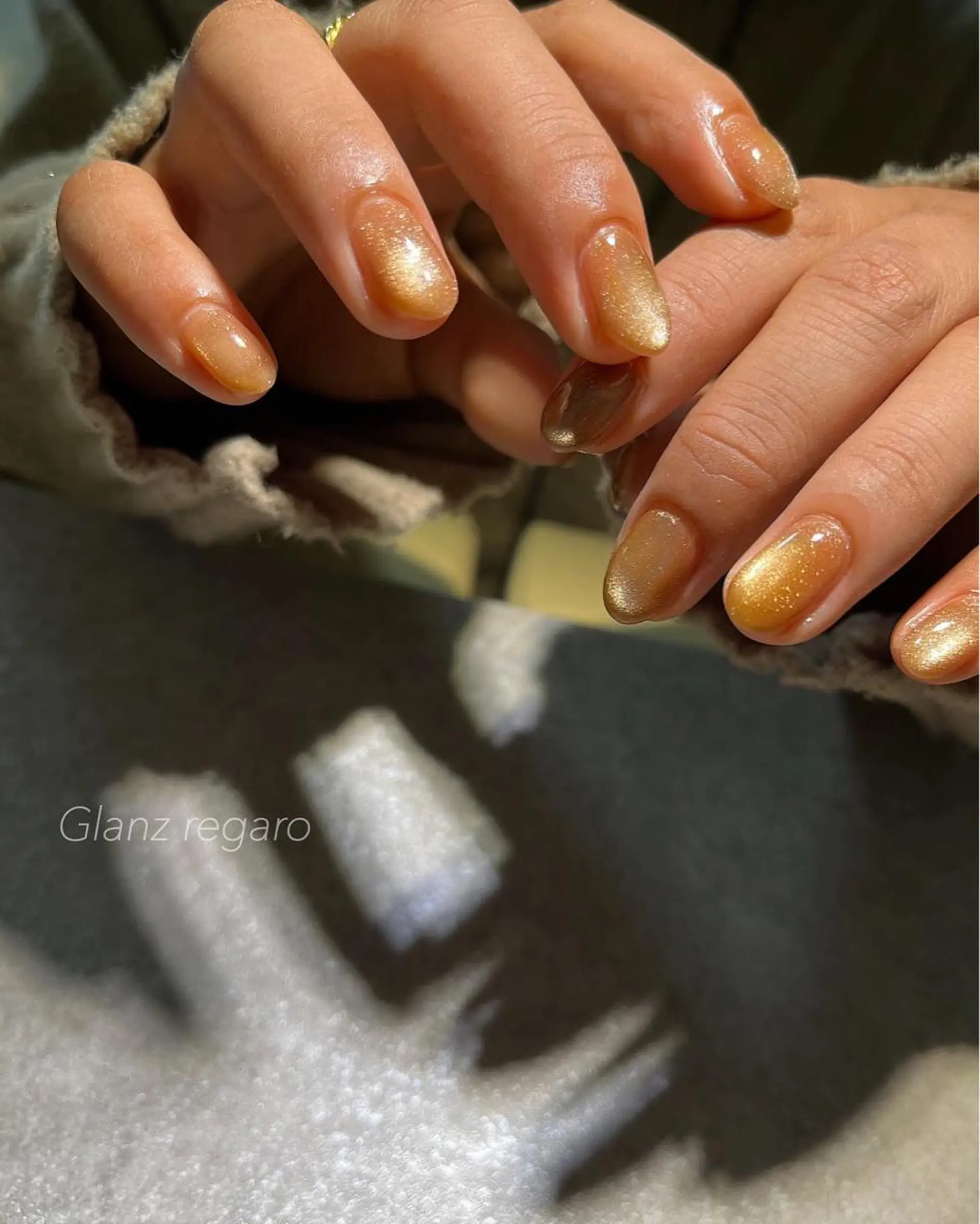 ネイル 氷ネイル・うるうるネイル マグネットネイル ハンドネイル フットネイル Glanz regaro所属・Glanz regaroのネイルデザイン