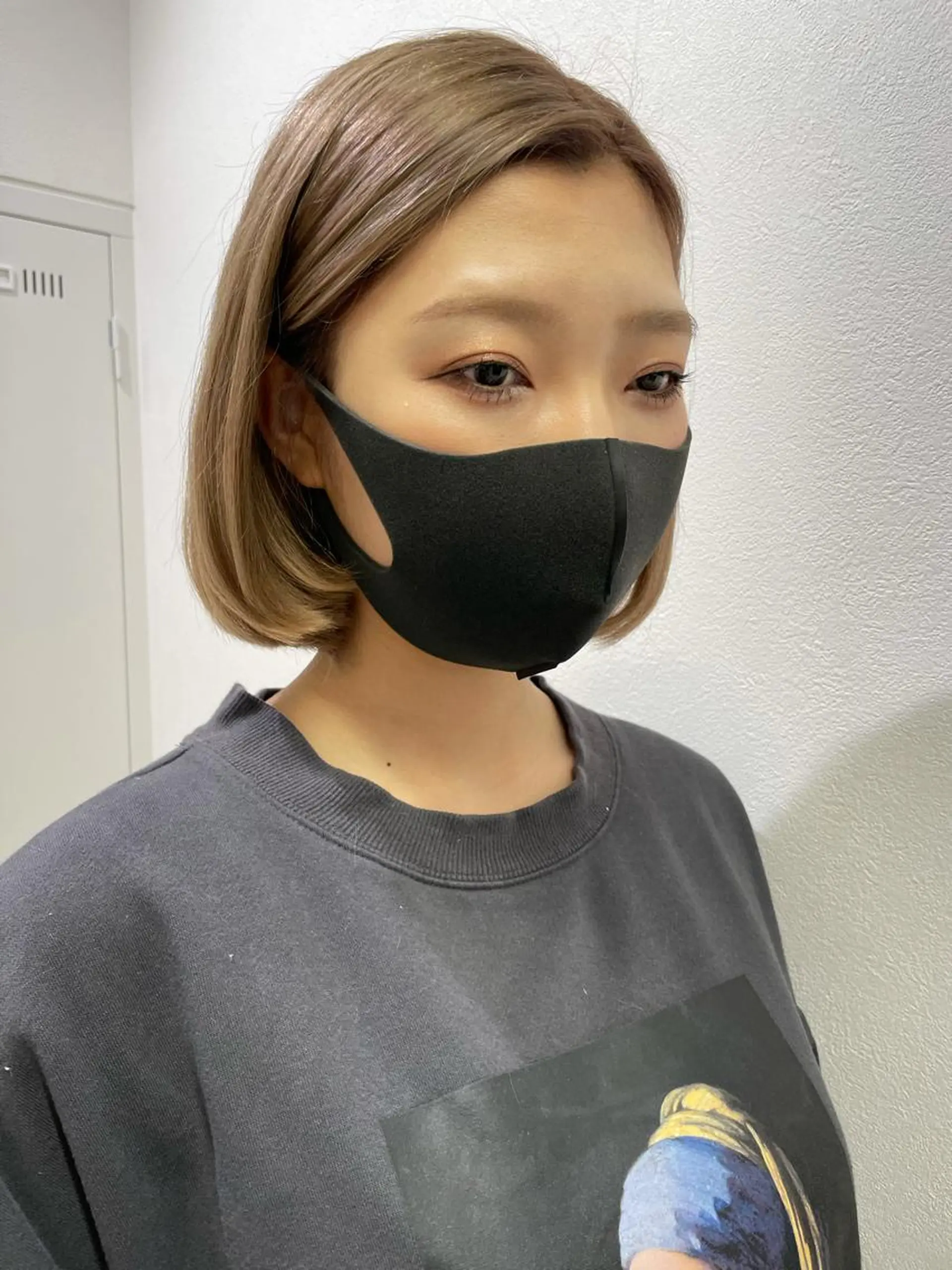 ミディアム カラー ベージュカラー ブリーチ 福島成美/髪質改善 縮毛矯正/カラーのヘアスタイル