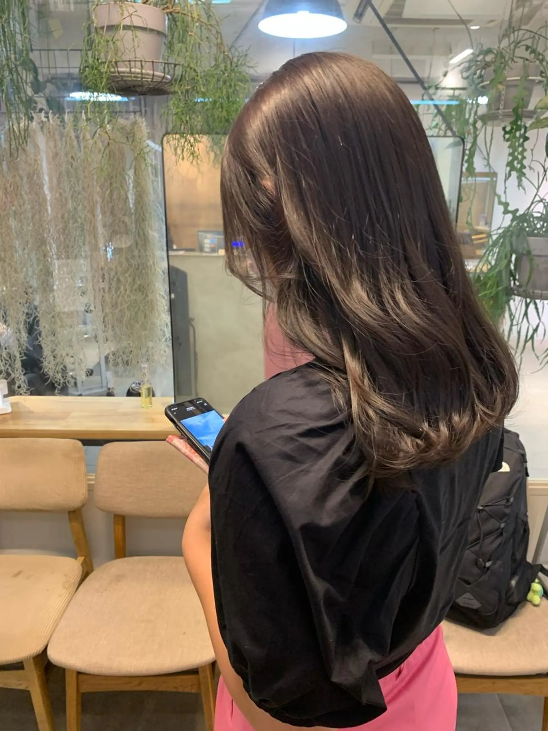 セミロング カラー REINA☁️透明感 カラー/ぷつっと♡のヘアスタイル