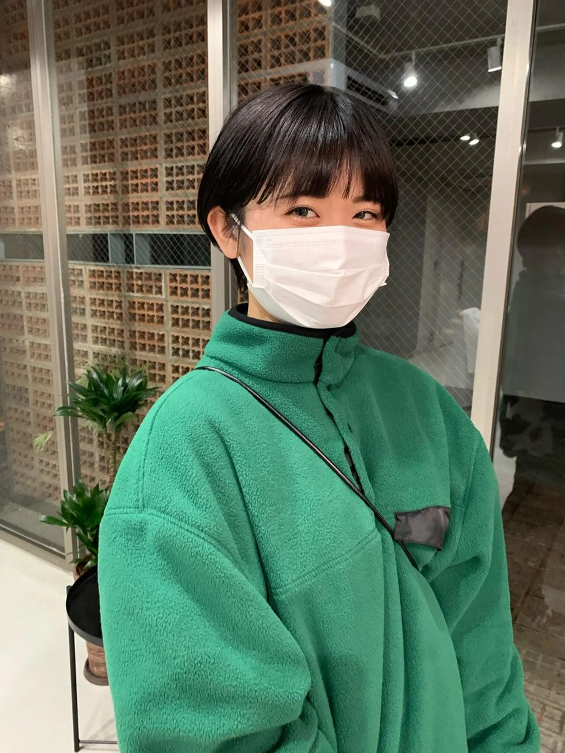 ショート カラー ボブパーマコテ巻き風 パーマNo1深江秀平のヘアスタイル