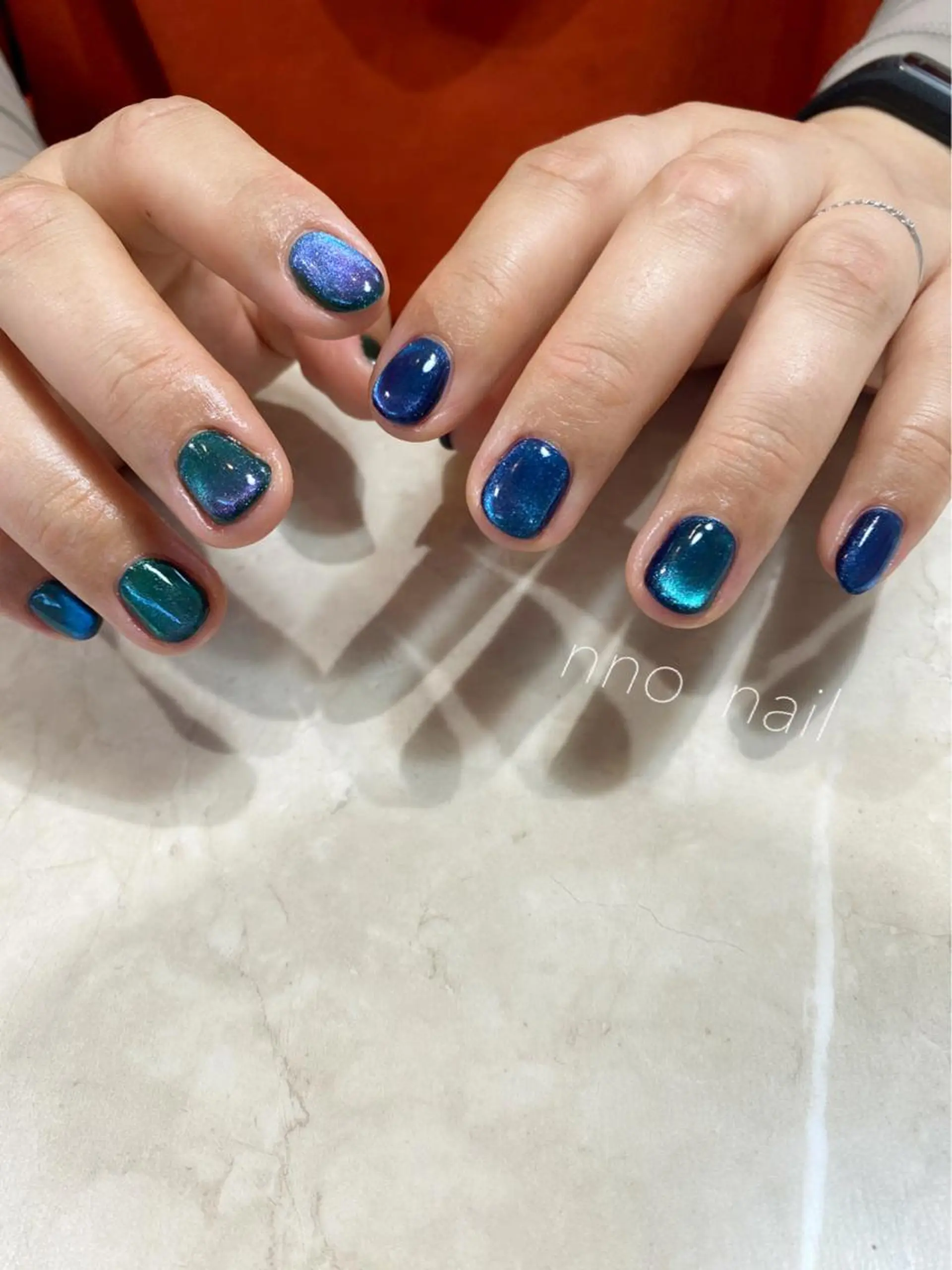 ネイル マグネットネイル ハンドネイル nno  nail   エヌノネイル所属・nno nailのネイルデザイン