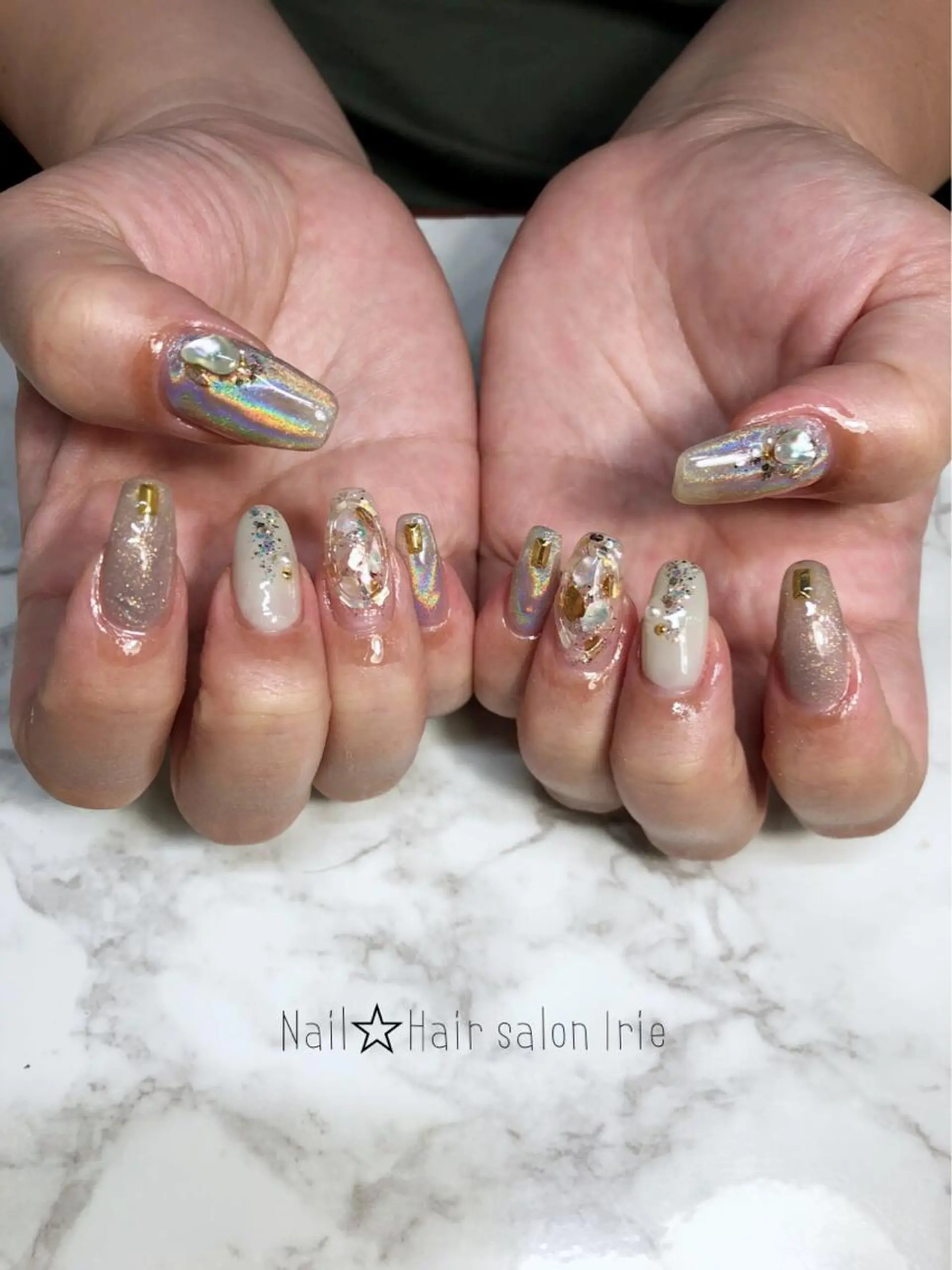 ネイル ハンドネイル Hair salon Irie所属・與儀 知佳のネイルデザイン