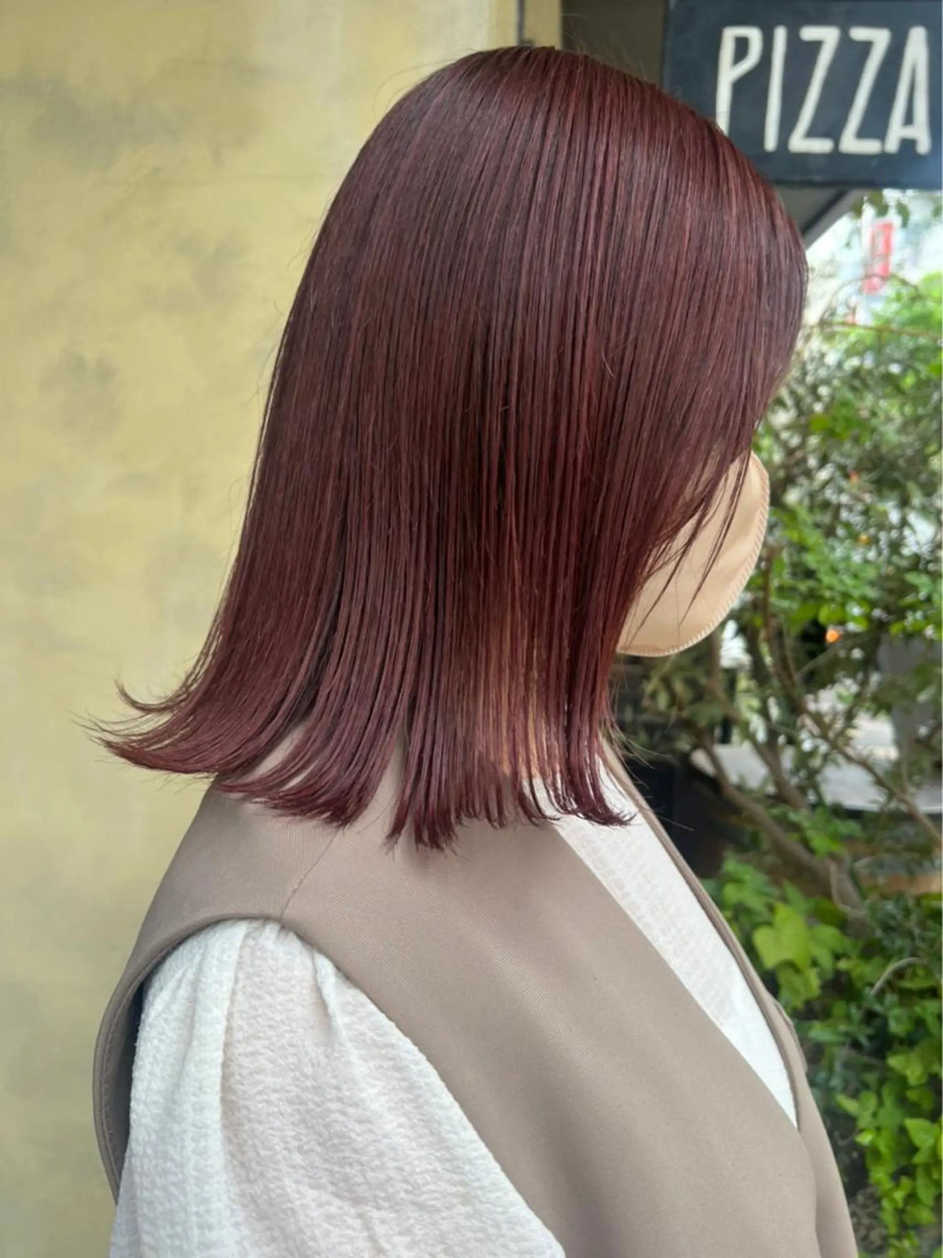 セミロング カラー ボルドーカラー ブラウンカラー ローズカラー ローズブラウン レピア　博多駅前店所属・LEPIA 博多駅前店のマツエク・マツパデザイン