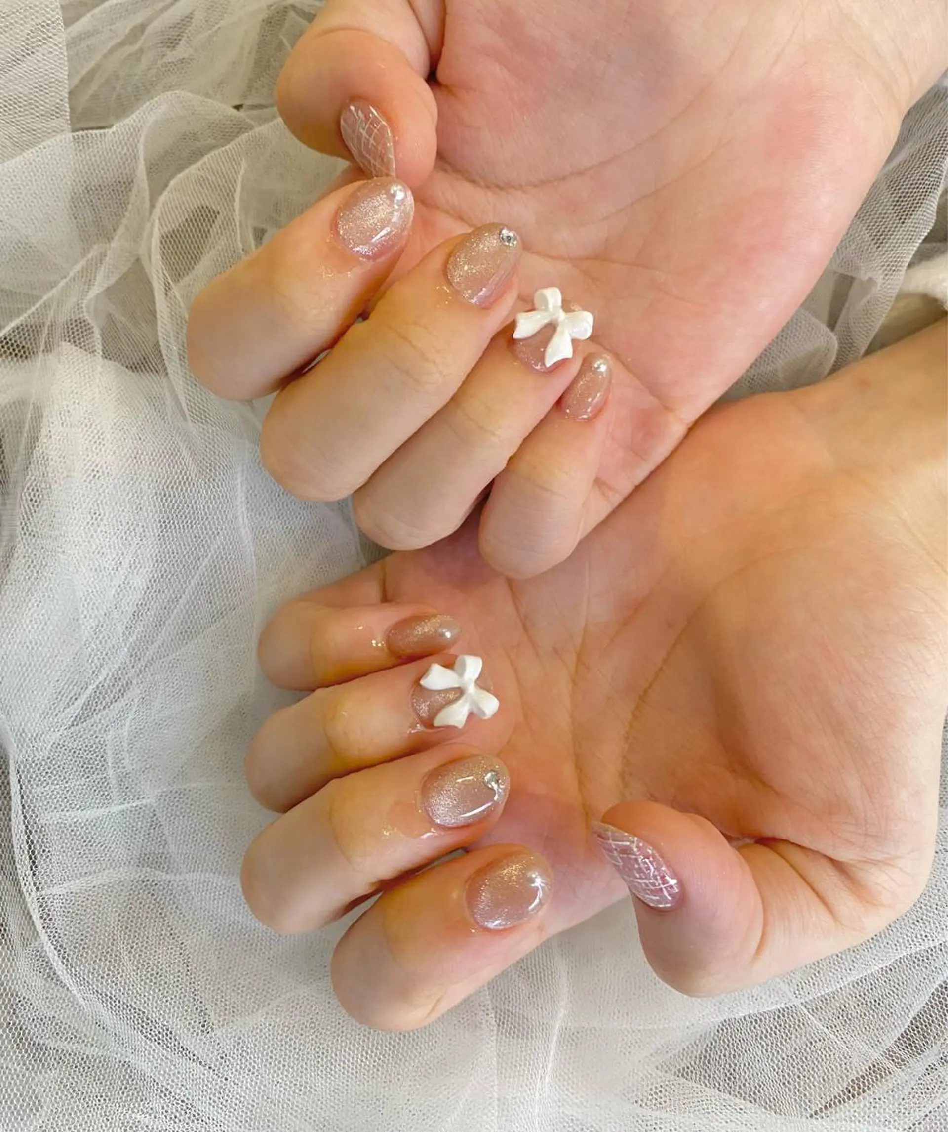 ネイル キラキラネイル マグネットネイル ハンドネイル Cleo伏見店🌿 Momokaのネイルデザイン