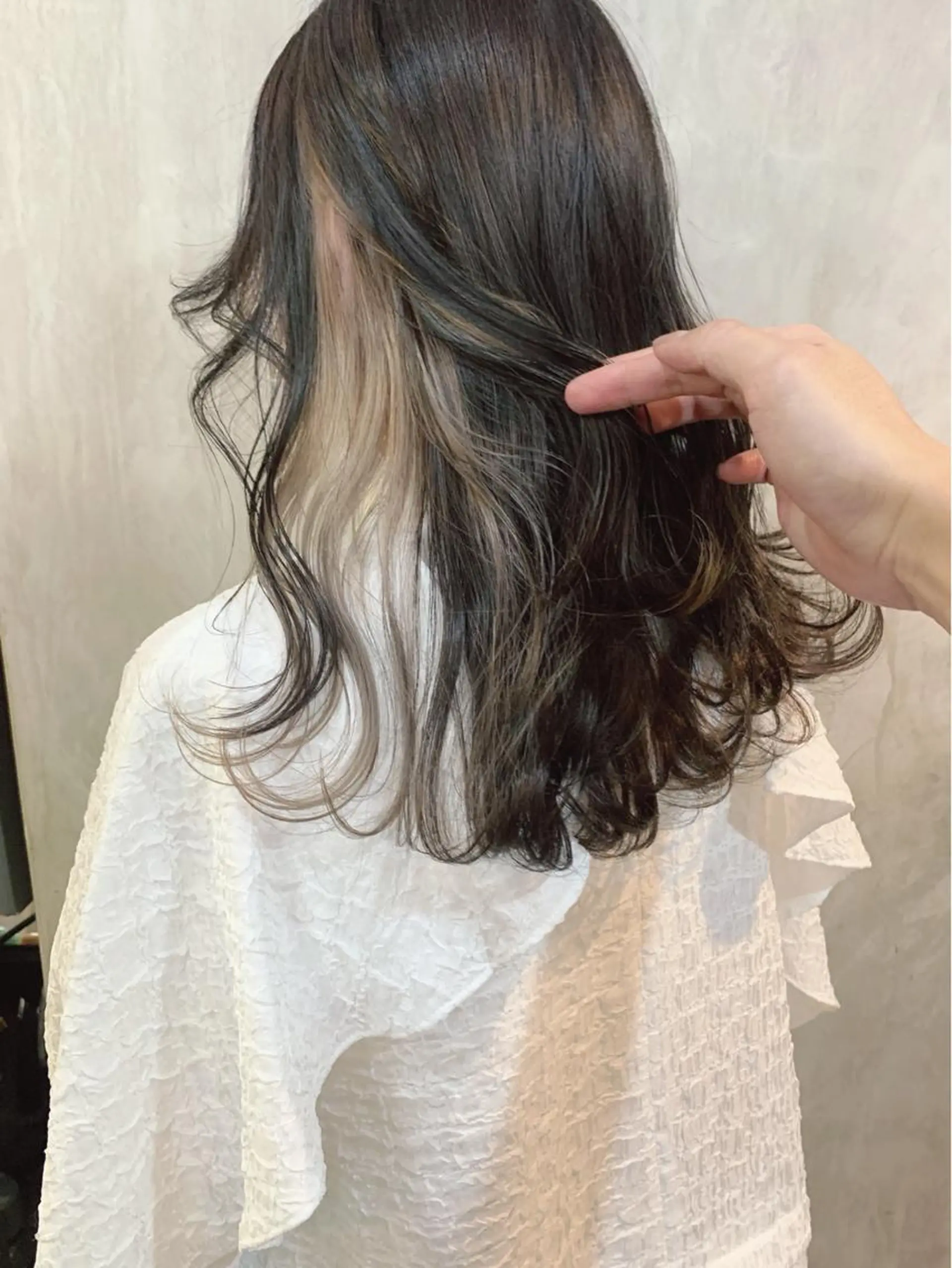 ロング カラー SAKURA 原宿所属・なかの たくみのヘアスタイル