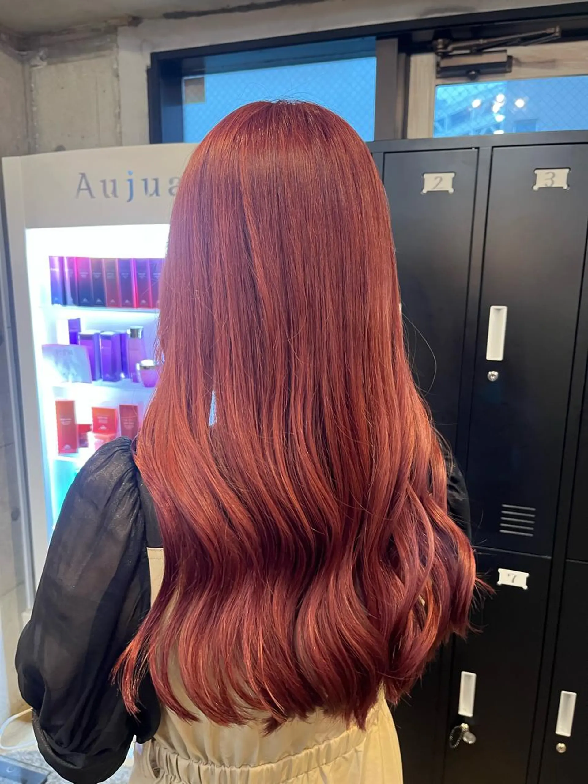 ロング カラー カシス ピンクカラー 【lyann表参道】 大内優衣のヘアスタイル