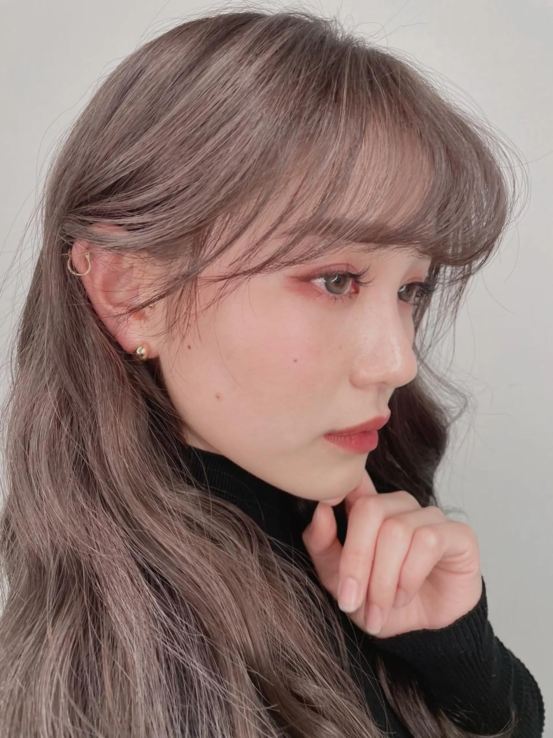 ロング カラー カット ヘアカラー トリートメント ヘッドスパ ヘアセット 韓国レイヤー/ 顔周り💕田中将吾のヘアスタイル