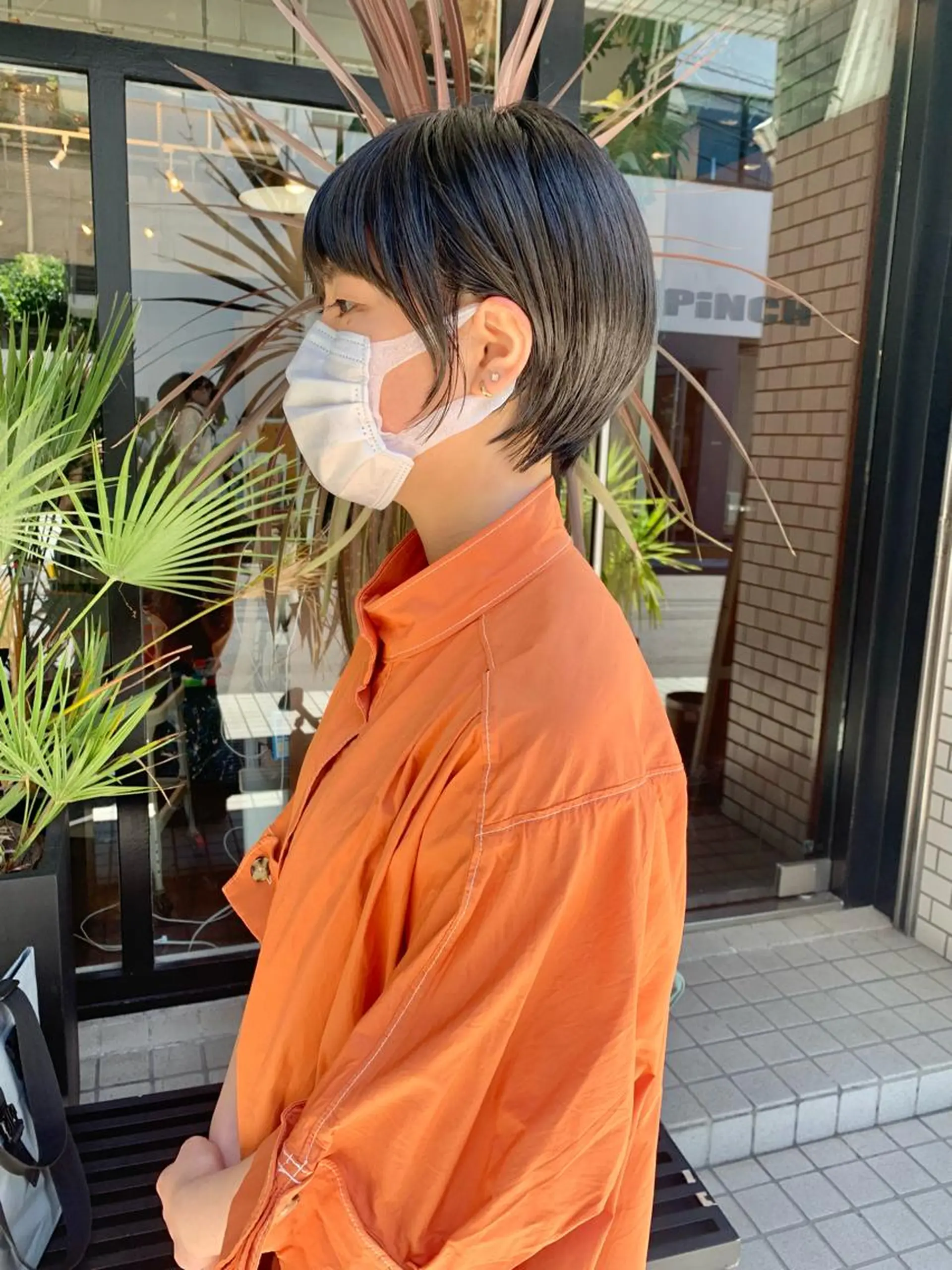 ショート カラー ショートヘア カット ヘアカラー トリートメント ヘッドスパ ヘアセット 柔らかブラウン/顔周 りレイヤー♡ユウシのヘアスタイル