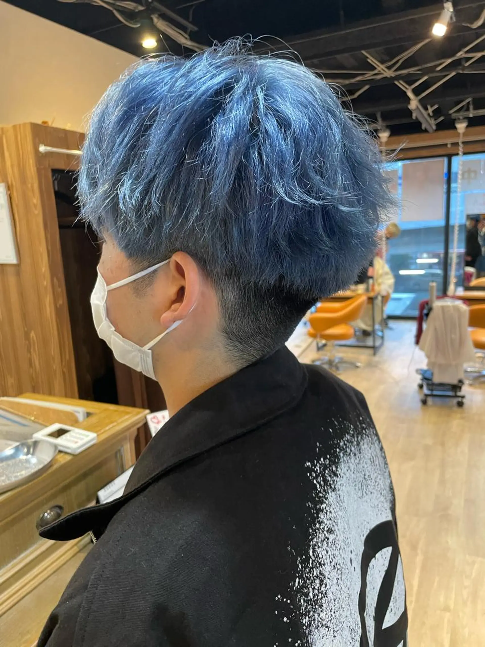 ショート カラー ブルーカラー 髪質改善/ブリーチ 田代 龍我のヘアスタイル