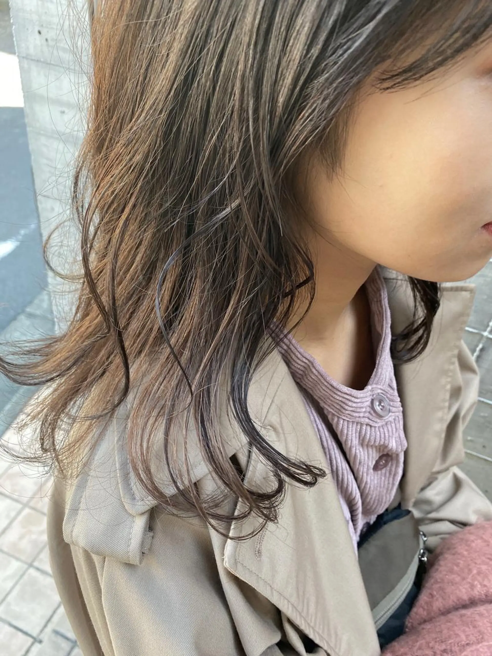 ミディアム カラー ブリーチなしで透明感 艶カラー【Ryo】のヘアスタイル