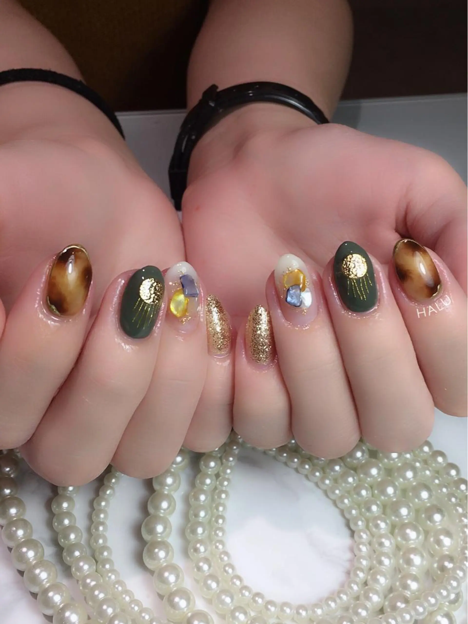 ネイル べっ甲ネイル HALU ハルのネイルデザイン
