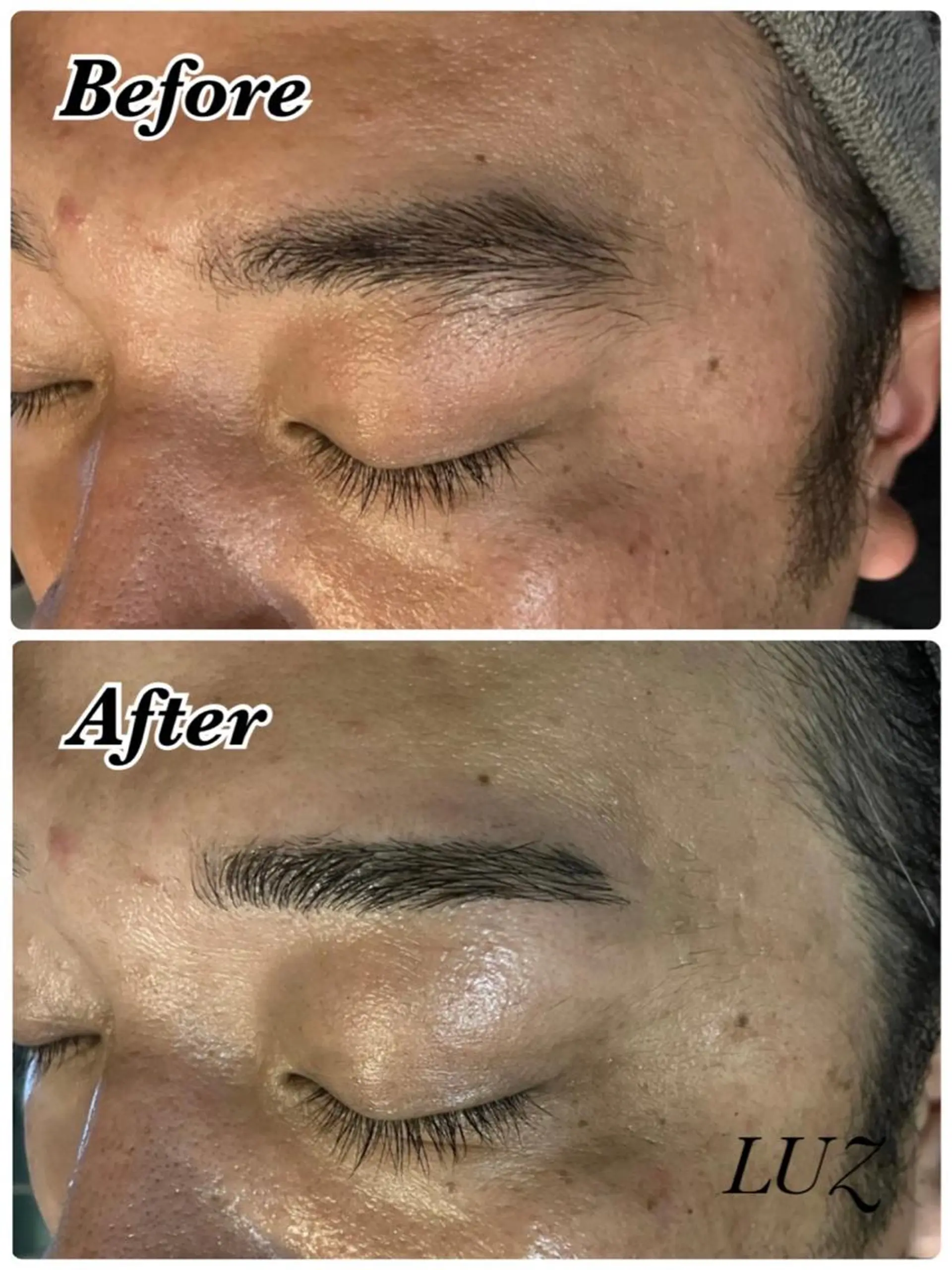 メンズ アイブロウ 眉カット ハリウッドブロウリフト メンズアイブロウ 眉毛ワックス脱毛 ワックス脱毛 眉カット その他(アイブロウ) メンズフェイシャル アイブロウ・ルースのエステ・リラクイメージ