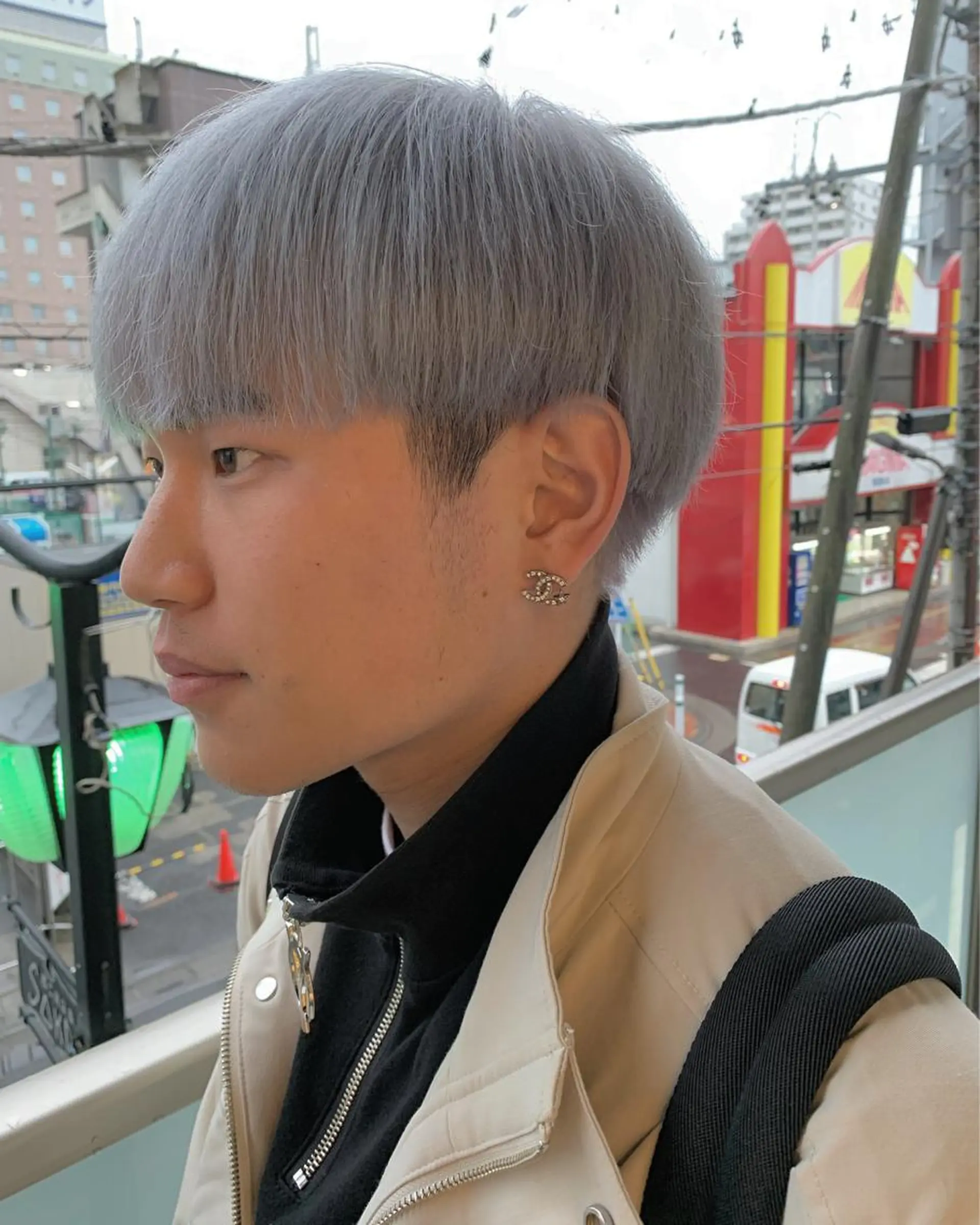 カラー メンズ カット ヘアカラー 難波 勝哉のヘアスタイル