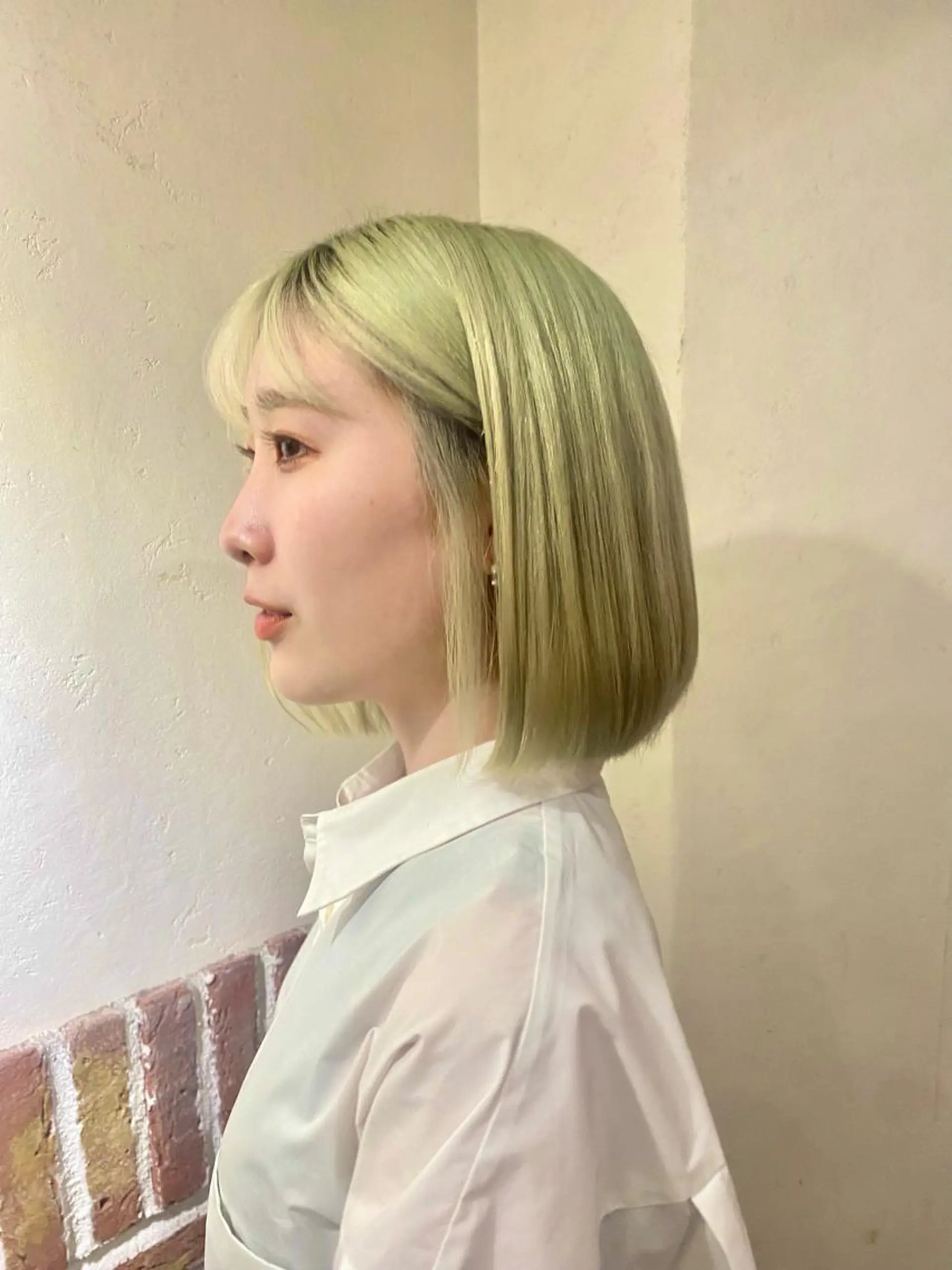 ショート カラー パーマ ヘアアレンジ 🍀髪質改善 ケアカラーrootsのヘアスタイル