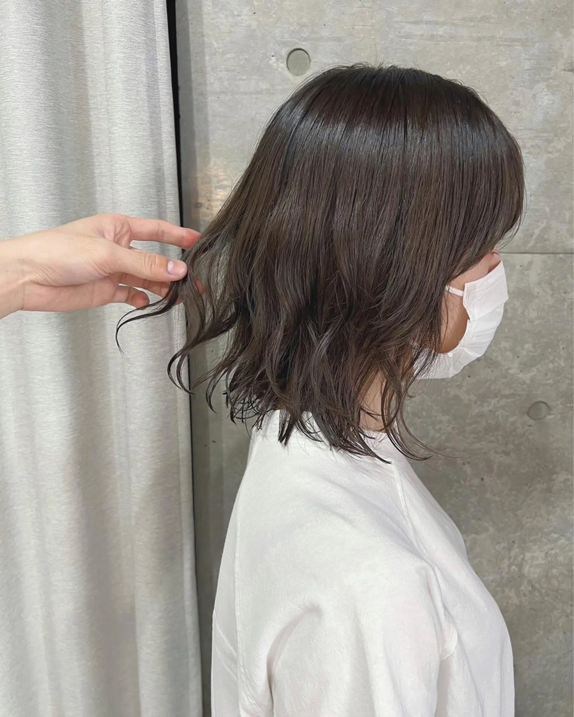 ショート パーマ ボブパーマコテ巻き風 パーマNo1深江秀平のヘアスタイル