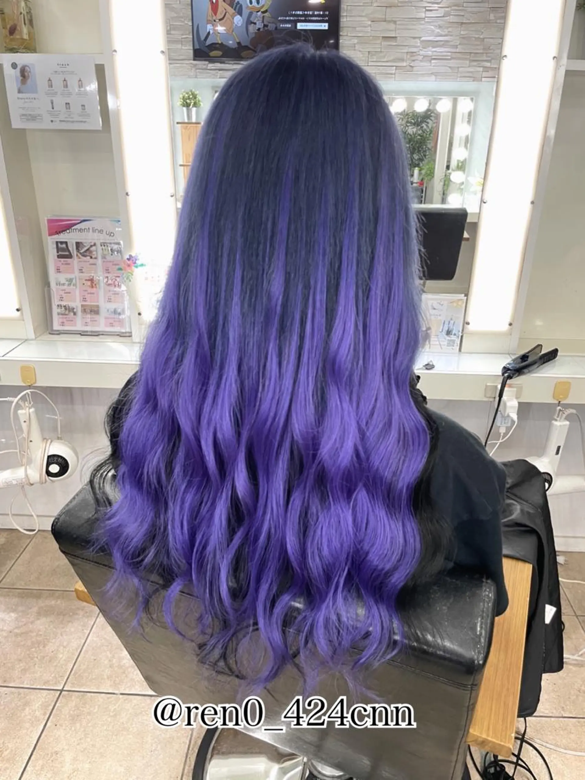 ロング カラー カット ヘアカラー エクステ れん/ハイトーン /エクステ/韓国風のヘアスタイル