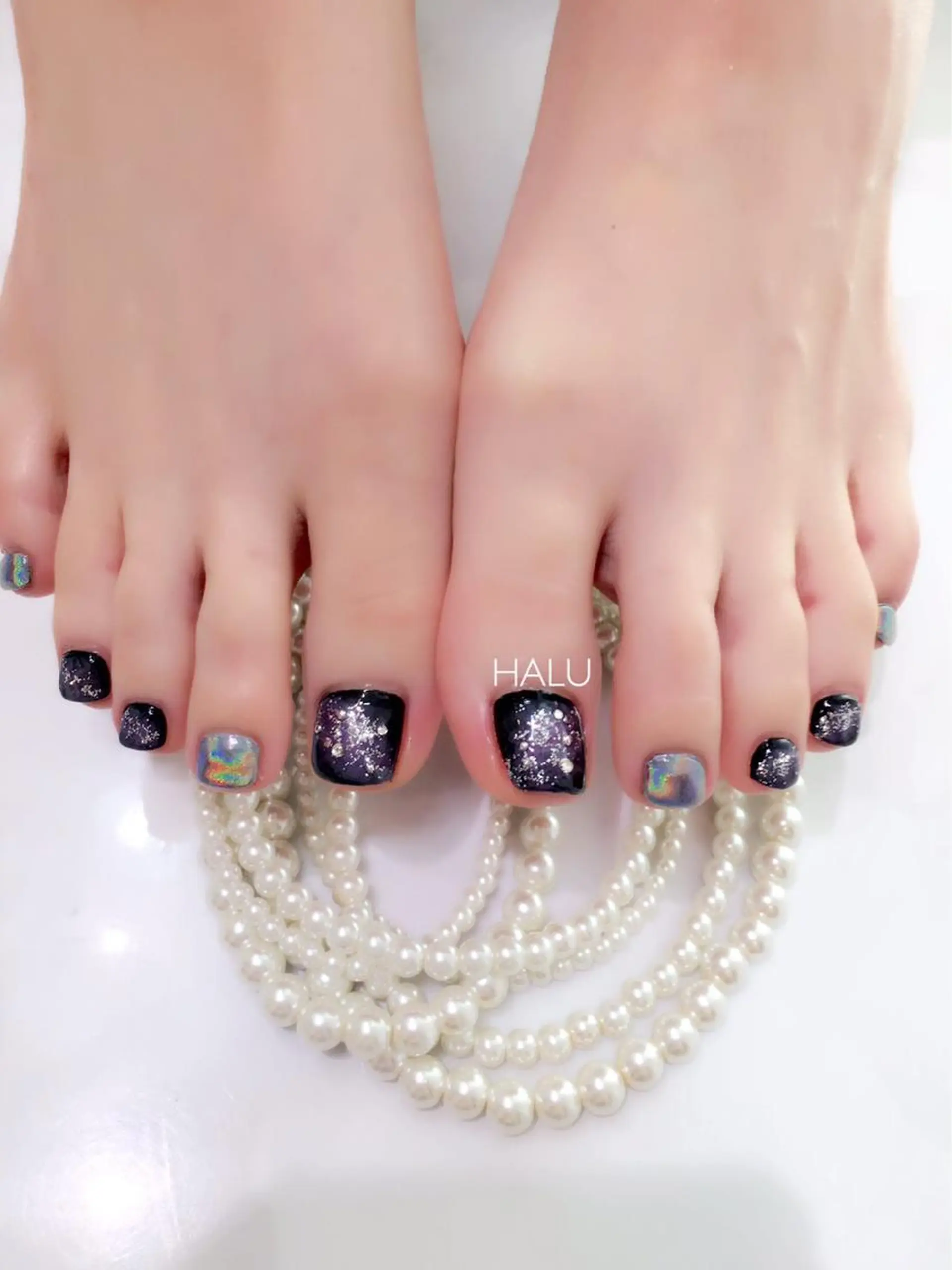 ネイル アートネイル キラキラネイル HALU ハルのネイルデザイン