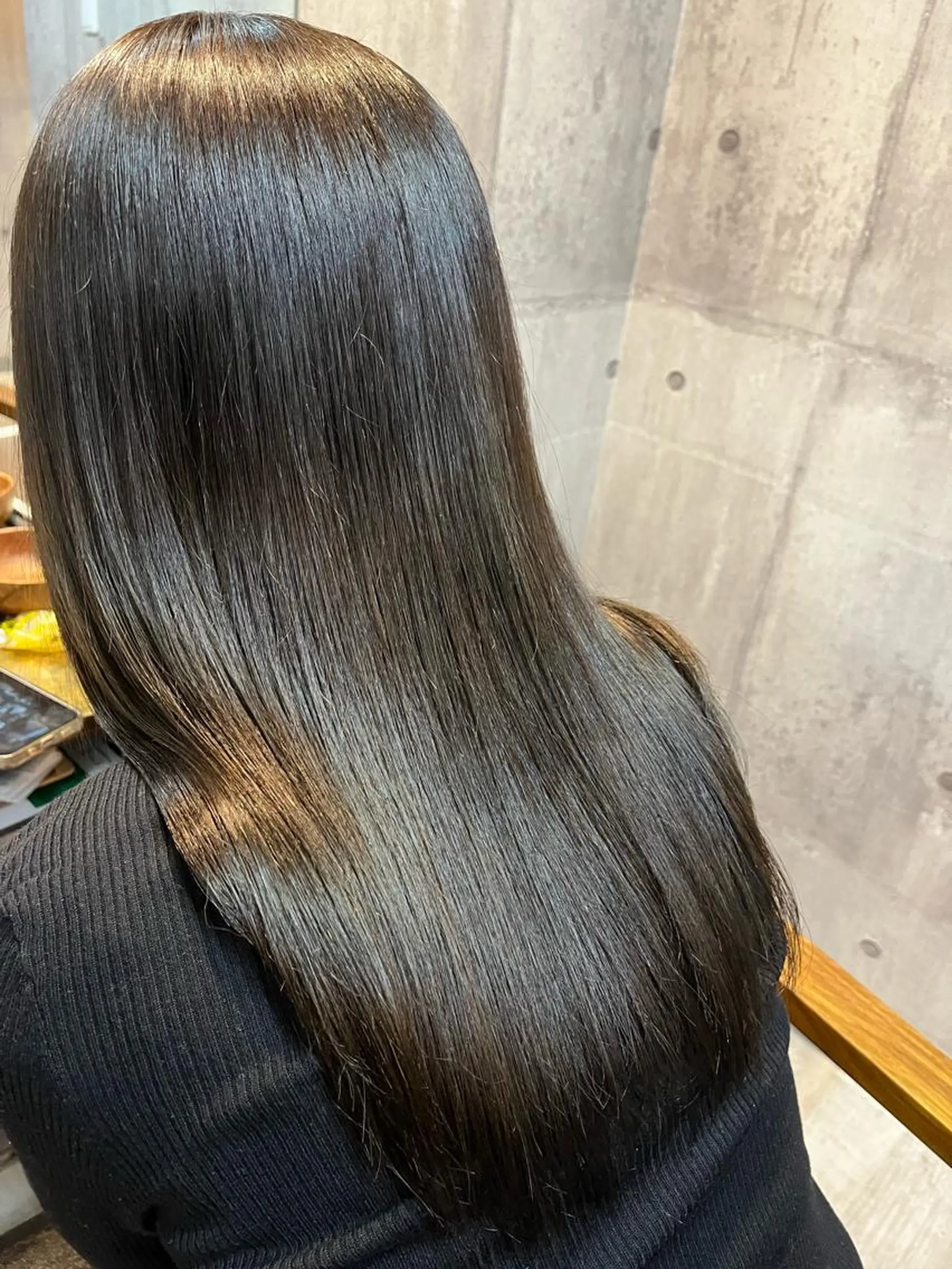 ロング カラー ダークグレー ダークグレージュ グレージュ ヘアカラー トリートメント ヘアセット 🎀髪質改善 そら🎀のヘアスタイル