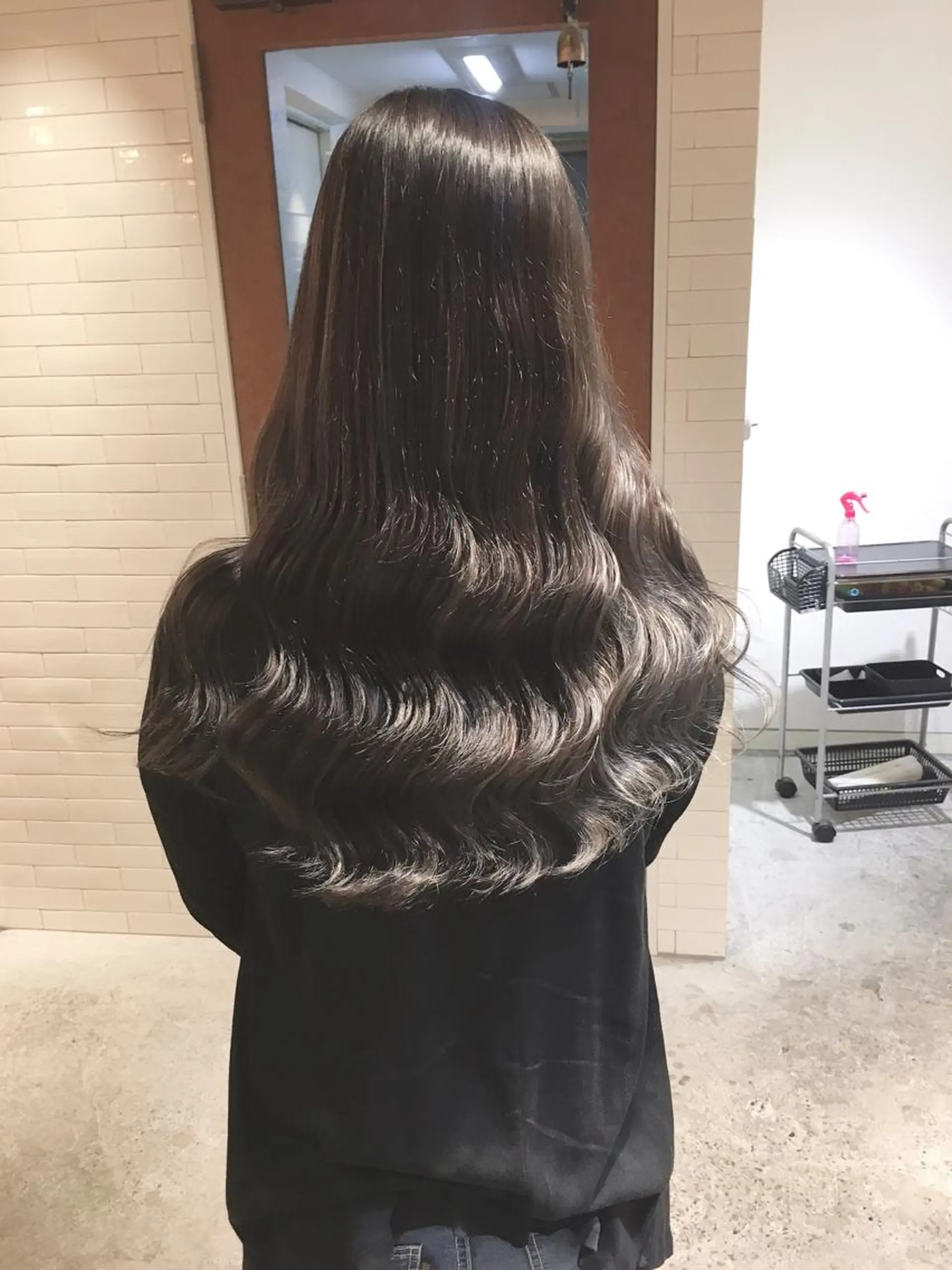 ロング ショートボブ ボブ ハイライト メンズツイスパ ショートフクヤマシンのヘアスタイル