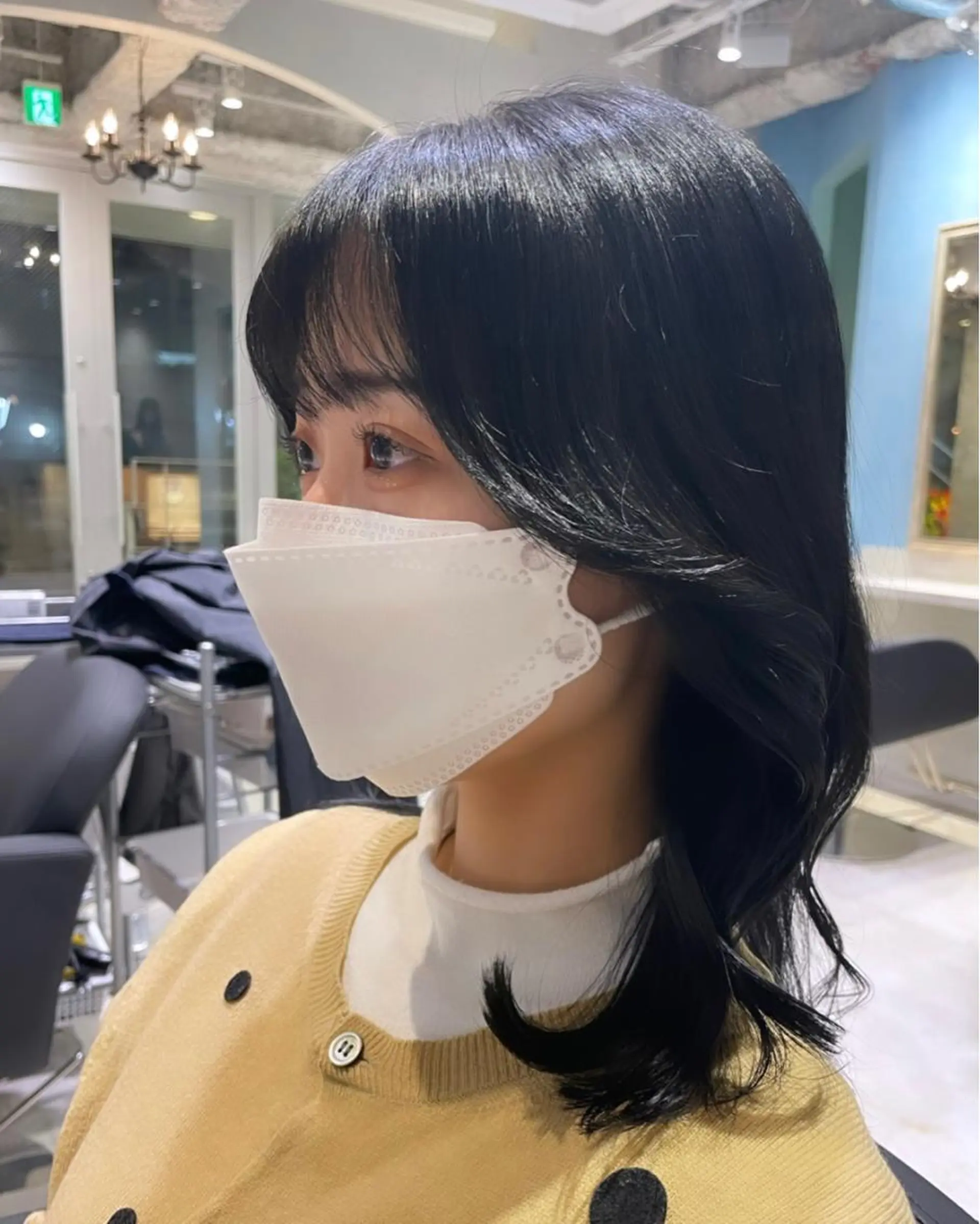 セミロング カラー 顔周りカット 韓国風ヘア 🌷ピンク/韓国風 暖色カラー ゆい🌷のヘアスタイル