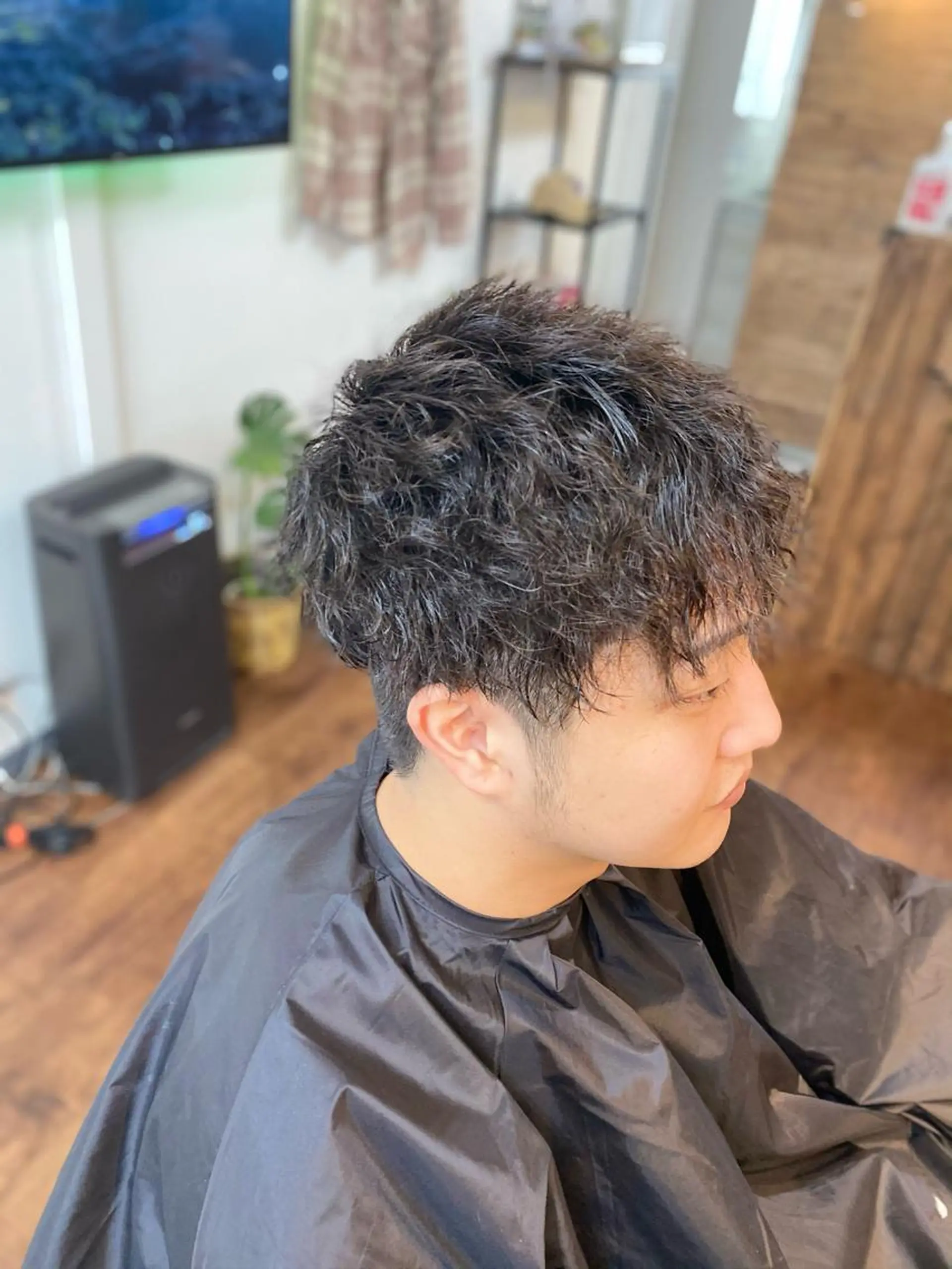ショート パーマ メンズ Lizir  ルズィール所属・Luzir⭐︎ GEN⭐︎のヘアスタイル