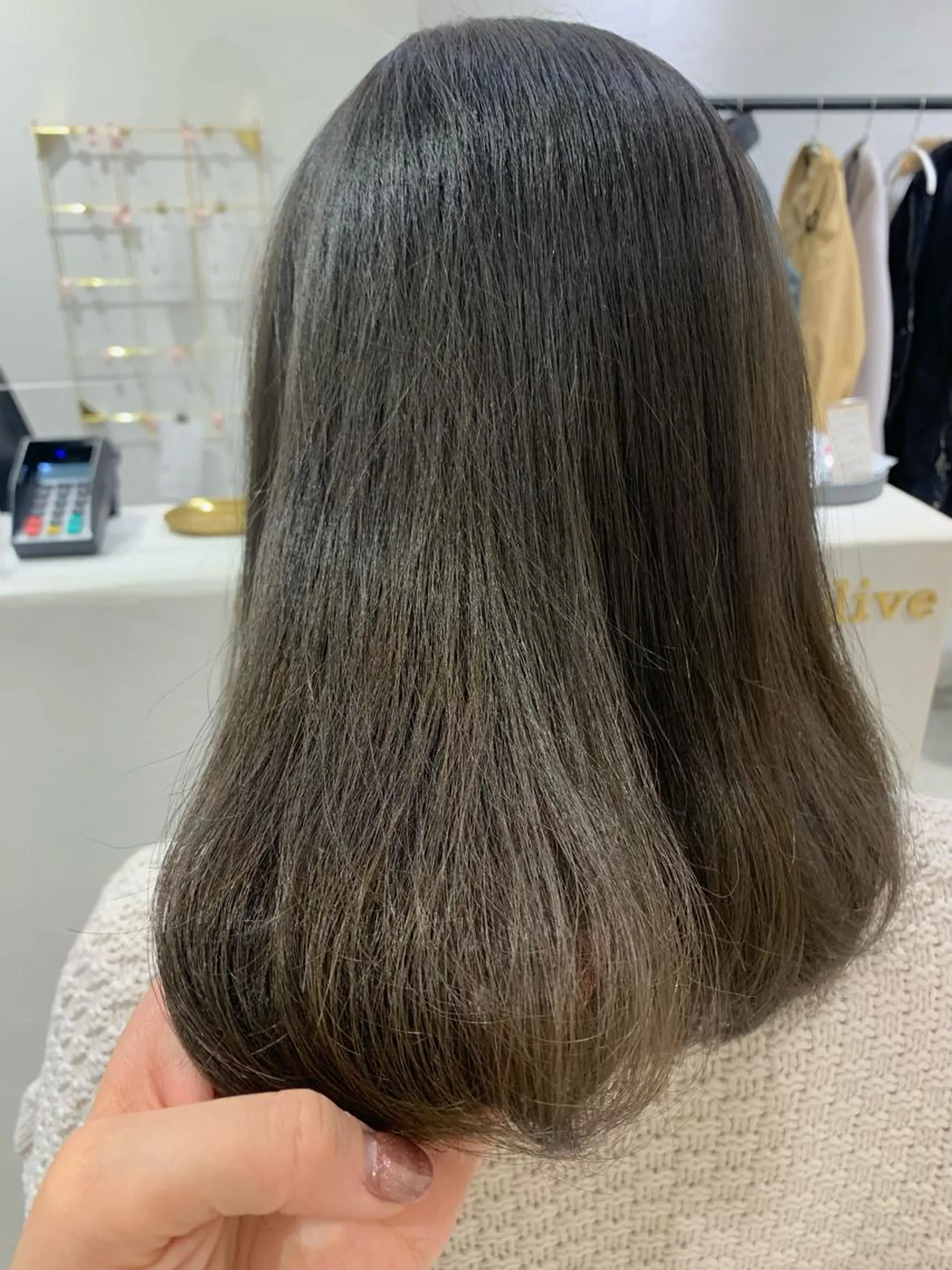 ミディアム カラー カット ヘアカラー トリートメント ボブ/美髪矯正 /佐藤　奈巳のヘアスタイル