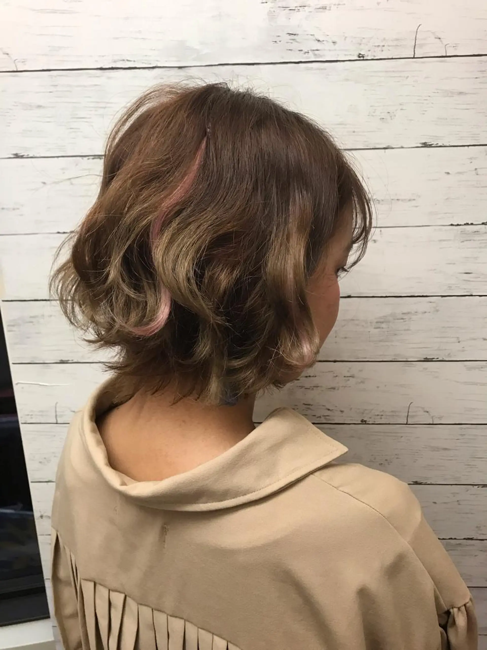 ショート カラー メッシュ ピンクカラー エクステ ていねい技術No.1 🌈諏訪 健太のヘアスタイル