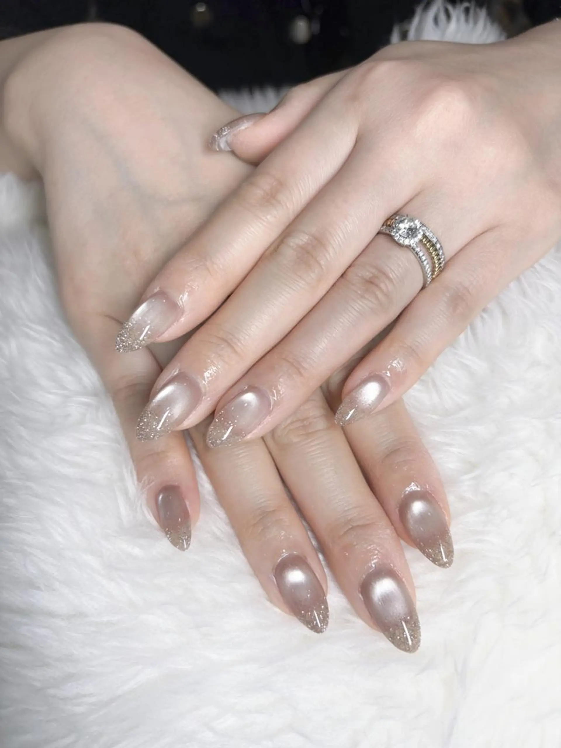 ネイル マグネットネイル ハンドネイル KOKOA💟キラキ ラネイル✨難波すぐのネイルデザイン