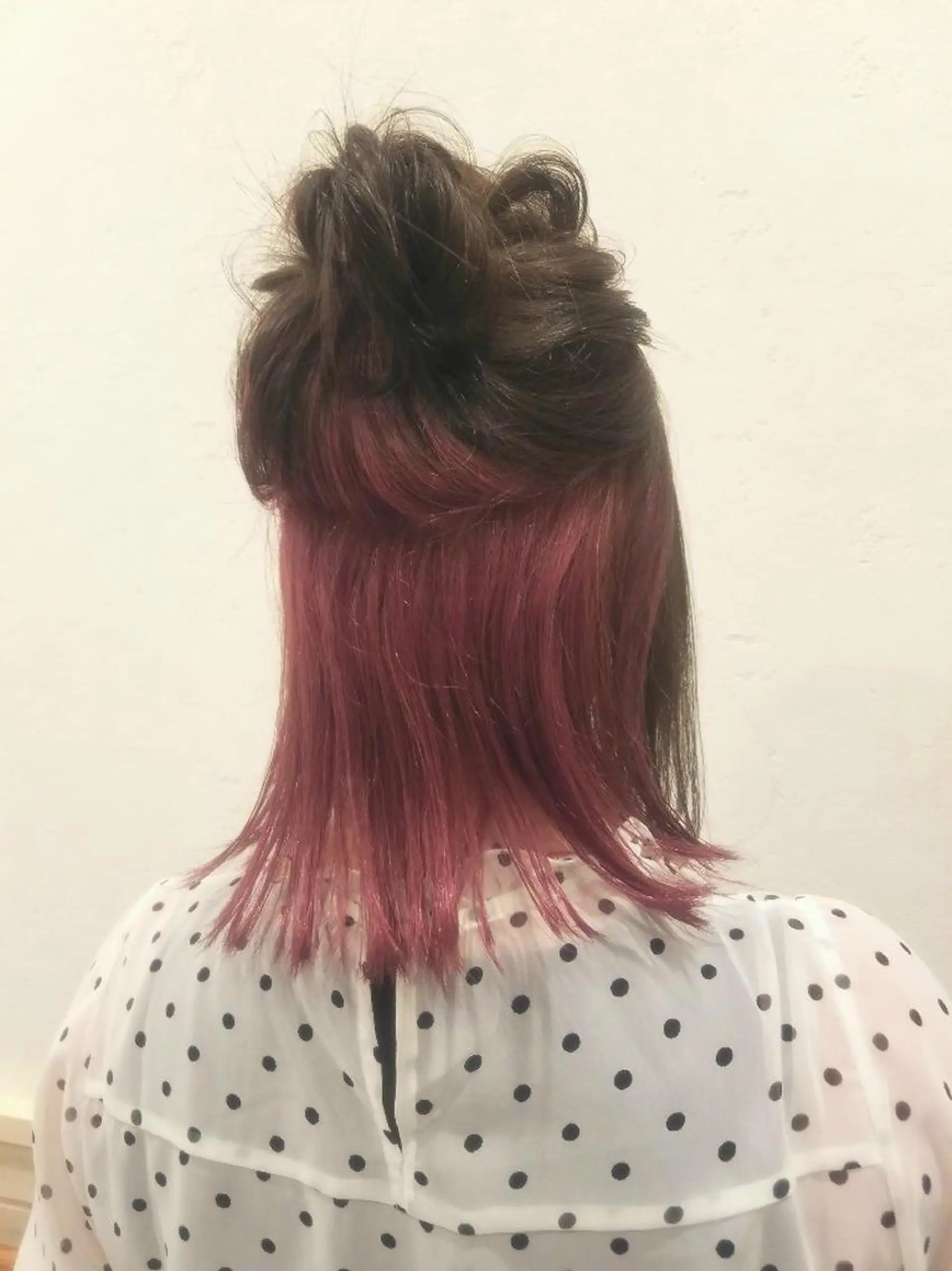 ミディアム カラー インナーカラー みうら さやかのヘアスタイル