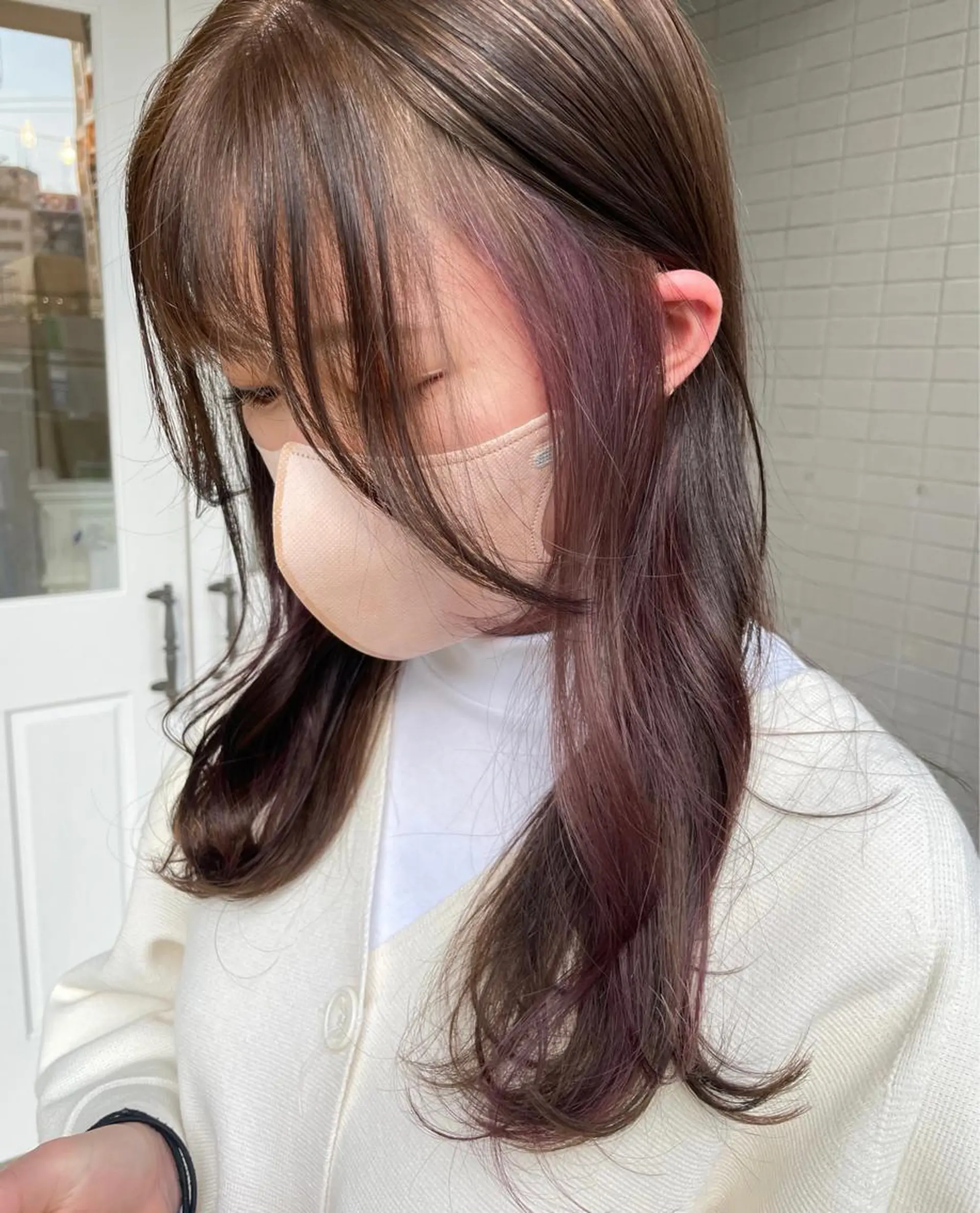 ロング カラー ヘアアレンジ 酸性縮毛矯正 梅田茶屋町 Juriのヘアスタイル