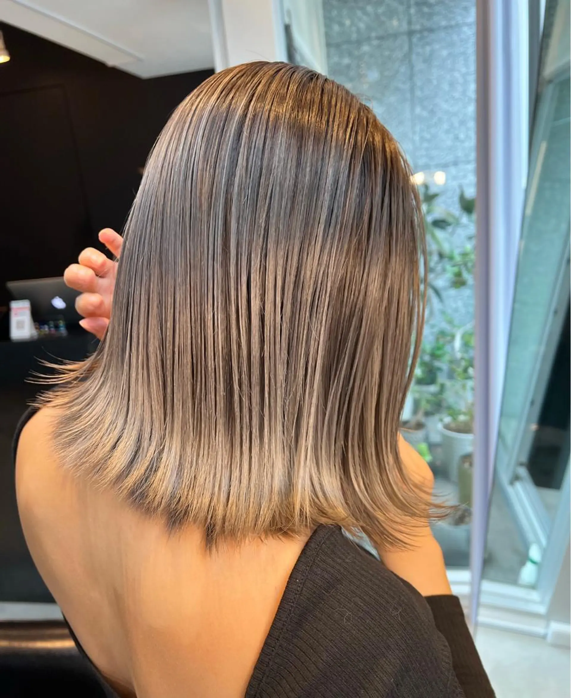 セミロング カラー カット ヘアカラー トリートメント トレンドと似合わせ/ マンツーマン/西上楓のヘアスタイル