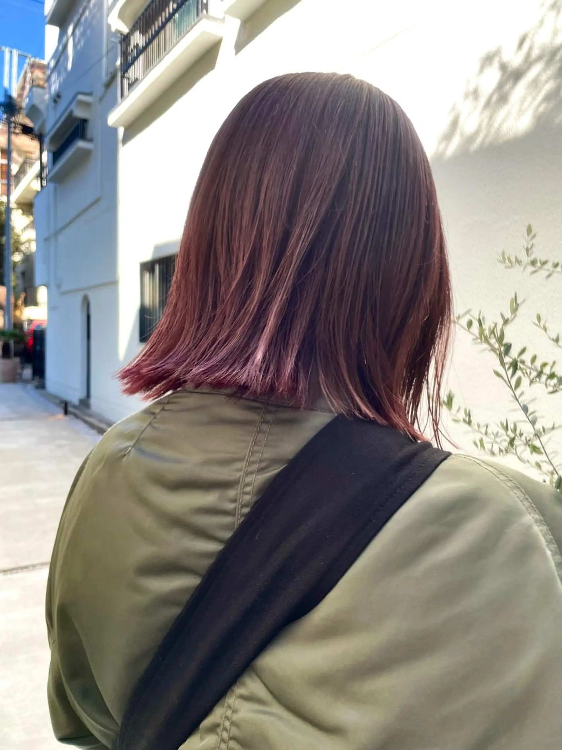 ミディアム カラー ピンクカラー ピンクパープル パープルカラー ヘアカラー トリートメント tim.所属・🪐ナチュラルモード ヘア🪐honokaのヘアスタイル