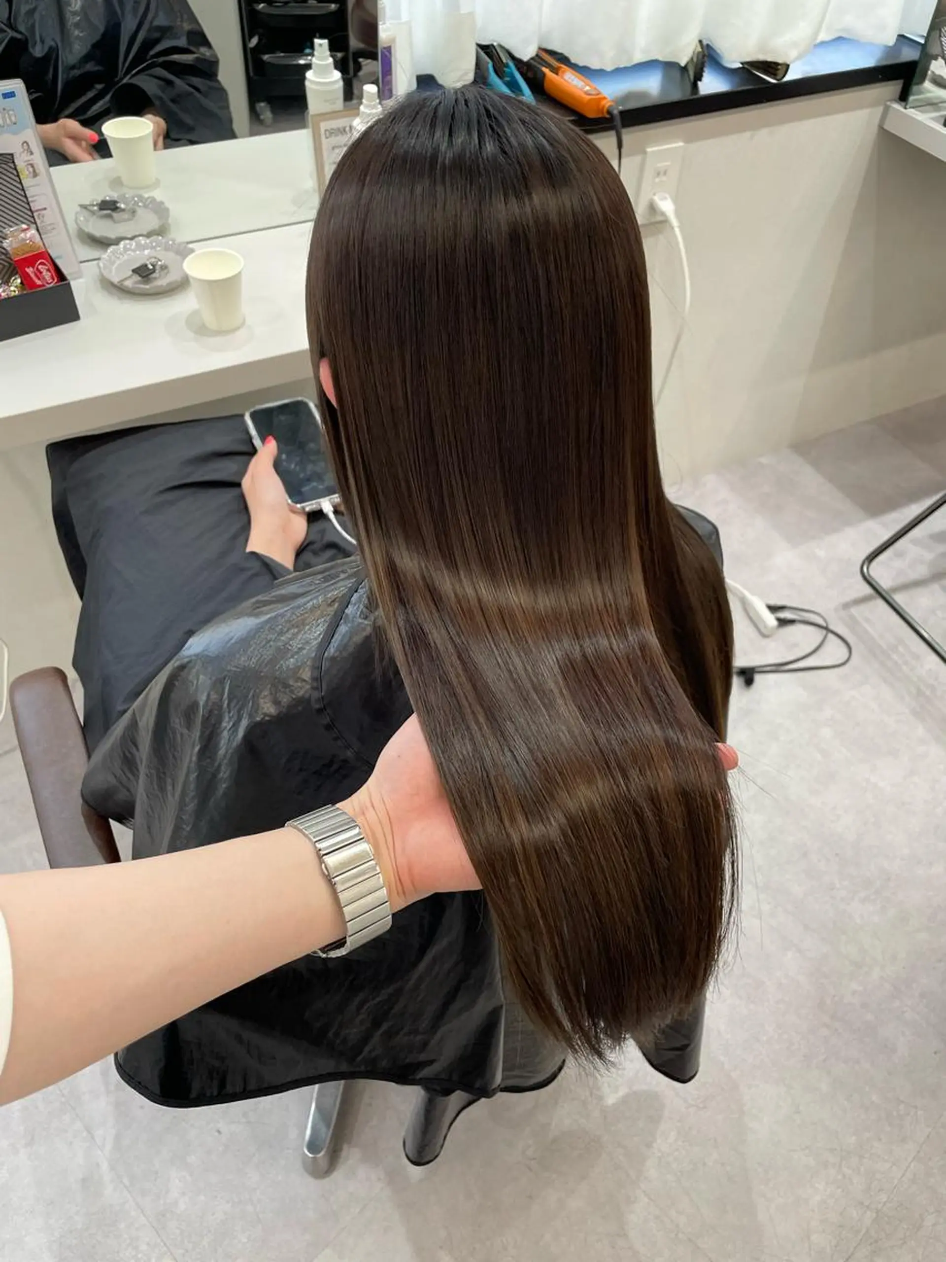 ロング 韓国風cut/ 縮毛矯正/正岡幹康のヘアスタイル