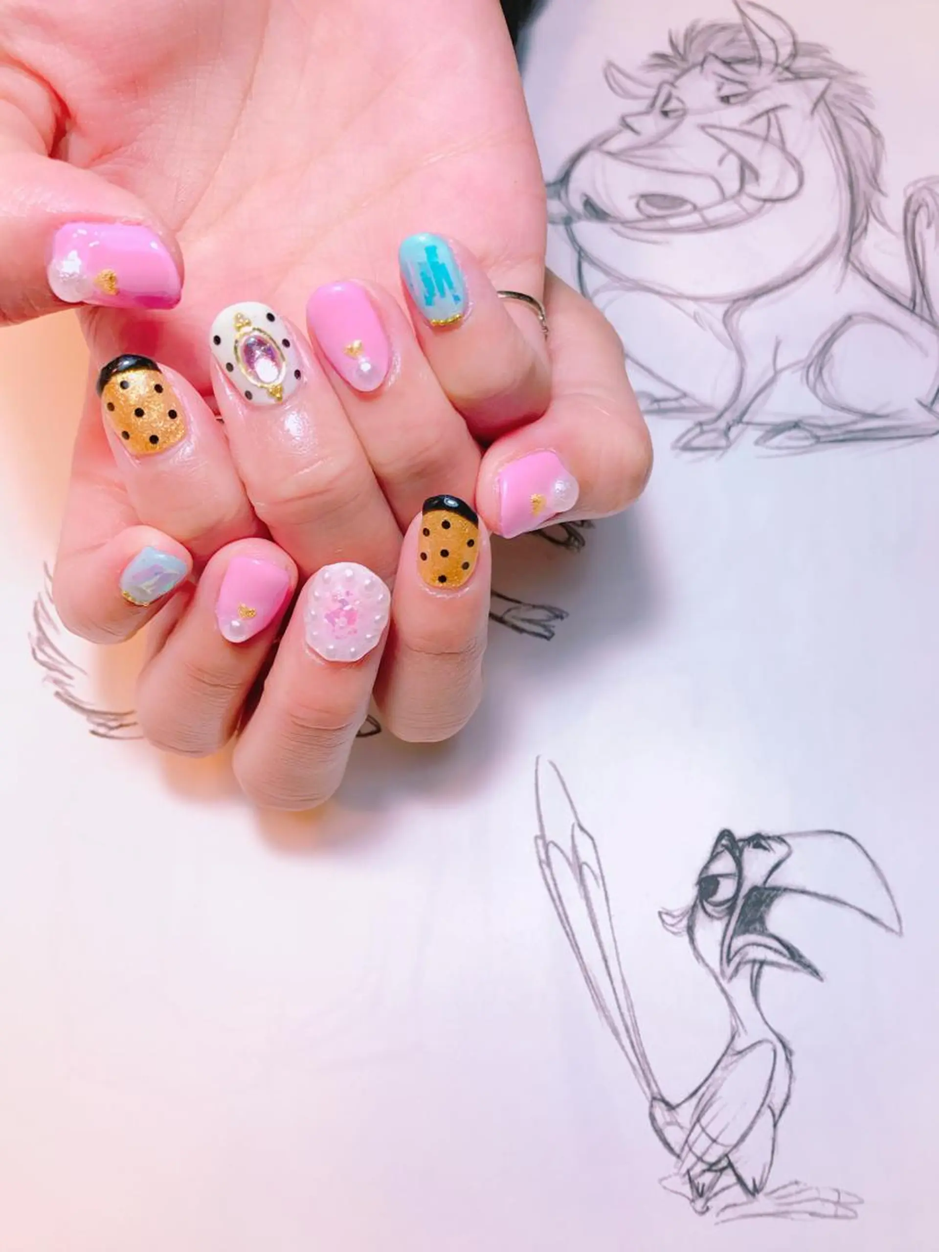 ネイル ドット フレンチネイル owlnail /持込みデザイン専門のネイルデザイン