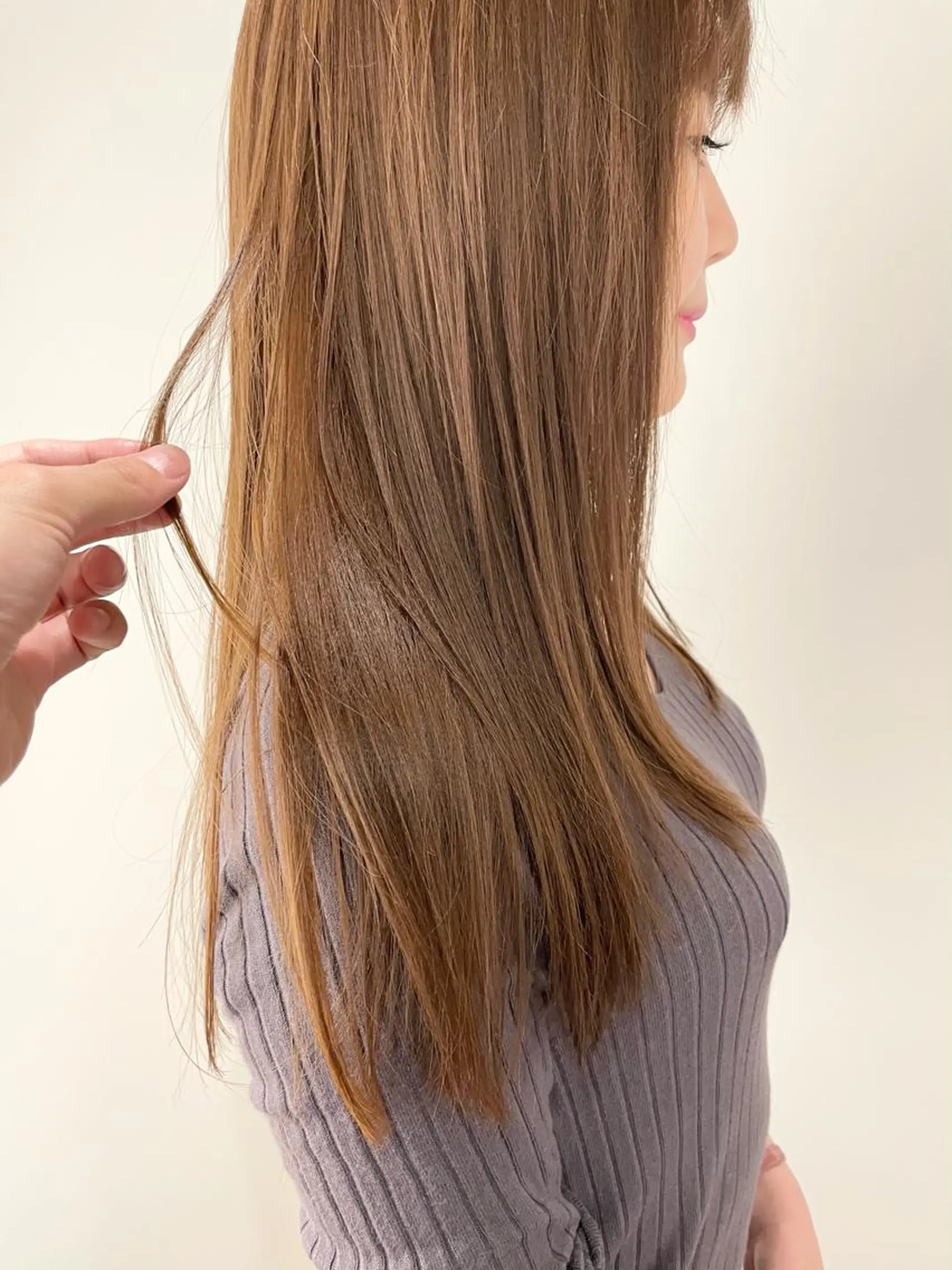 ロング パーマ 髪質改善 縮毛矯正 ストレートパーマ カット ヘアカラー 縮毛矯正 トリートメント 透明感カラー＊ レイヤー/清水大地のヘアスタイル