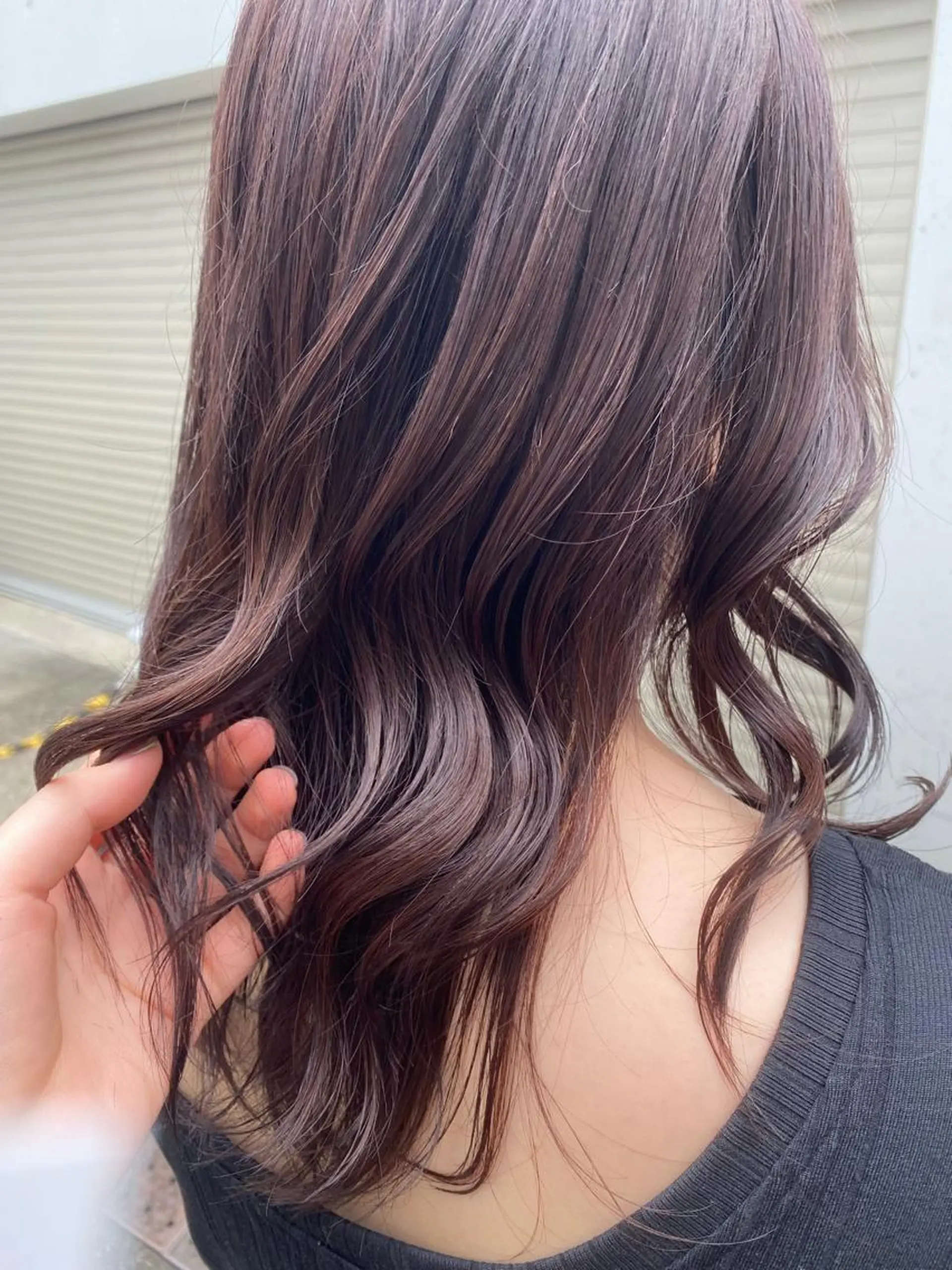 ミディアム カラー ブラウンカラー ラベンダーカラー お任せヘア☘️☘️ 及川渚のヘアスタイル