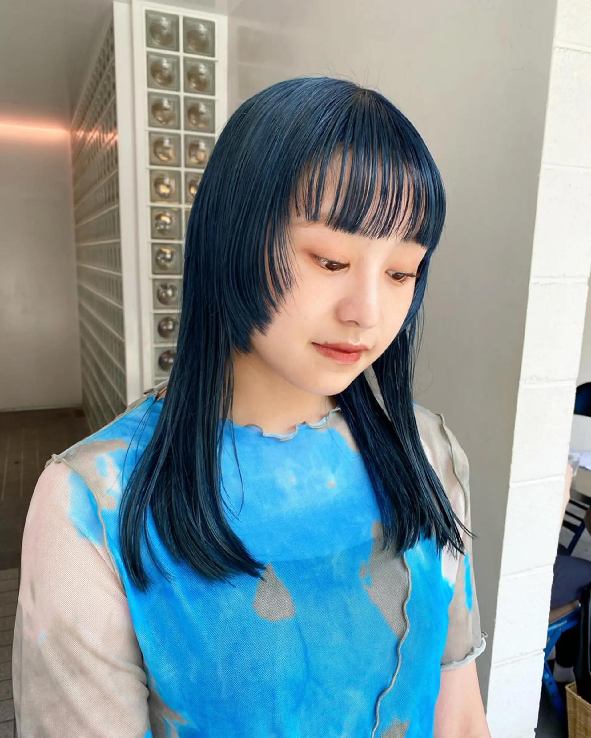 カラー ヘアカラー トリートメント SASAnagano 岩下サードゥのヘアスタイル